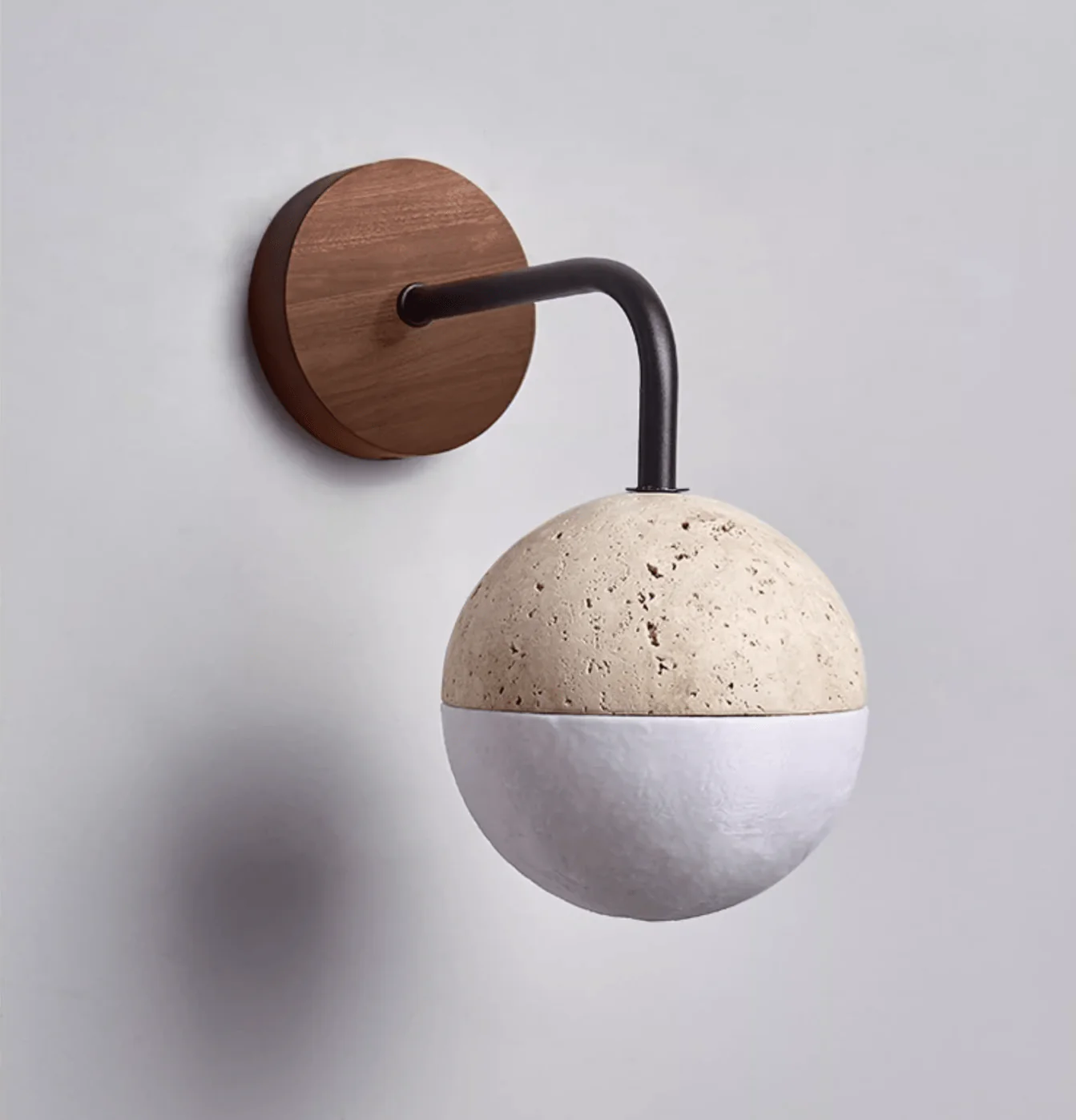 Lunar Stone Orb Sconce - Image 7