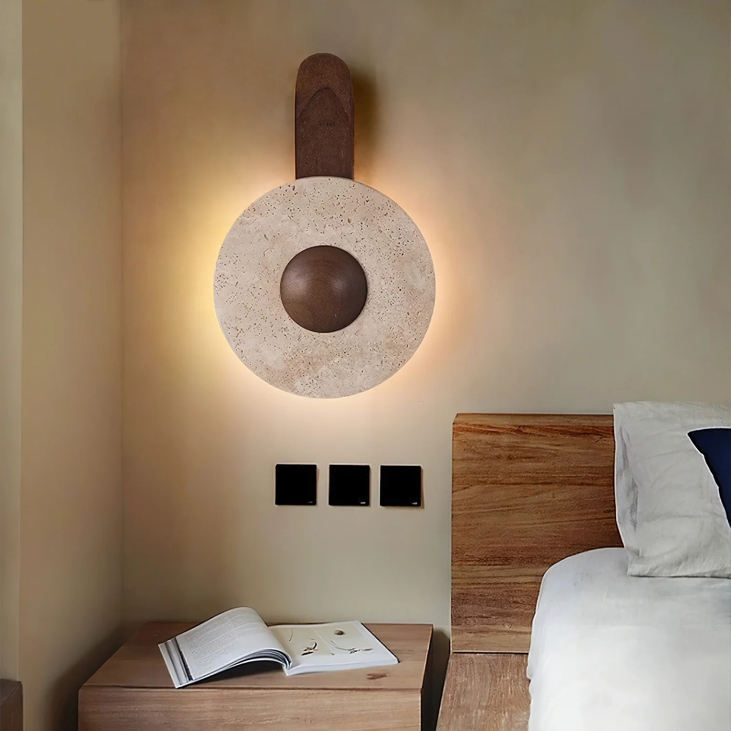 Lunar Wood Wall Lamp - Image 2