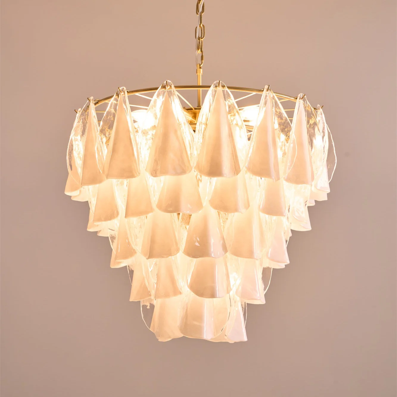 Lunara White Murano Chandelier - Image 23