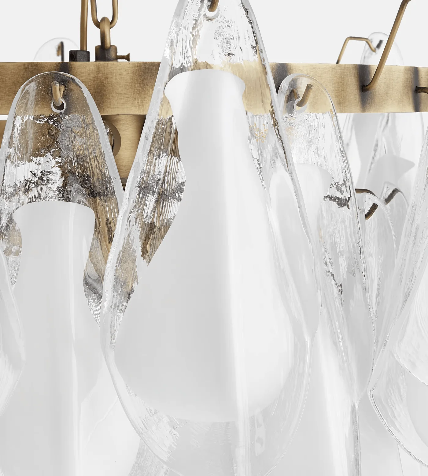 Lunara White Murano Chandelier - Image 7