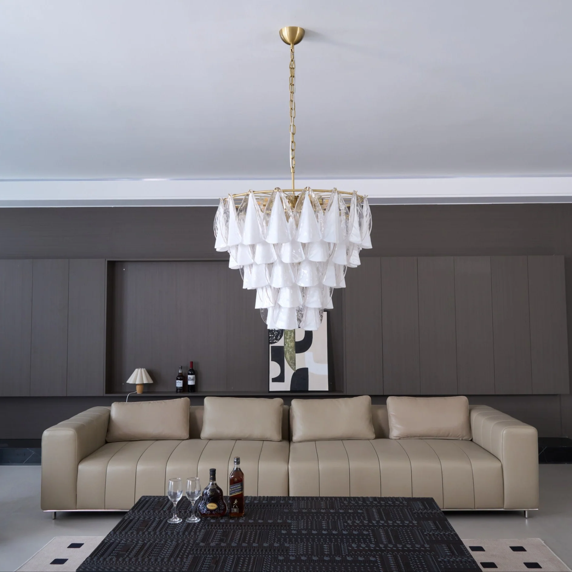 Lunara White Murano Chandelier - Image 9