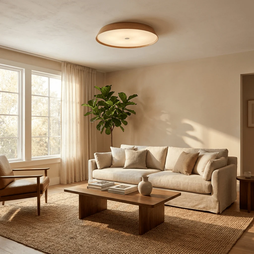 Lunara Wooden Ceiling Light - Image 3
