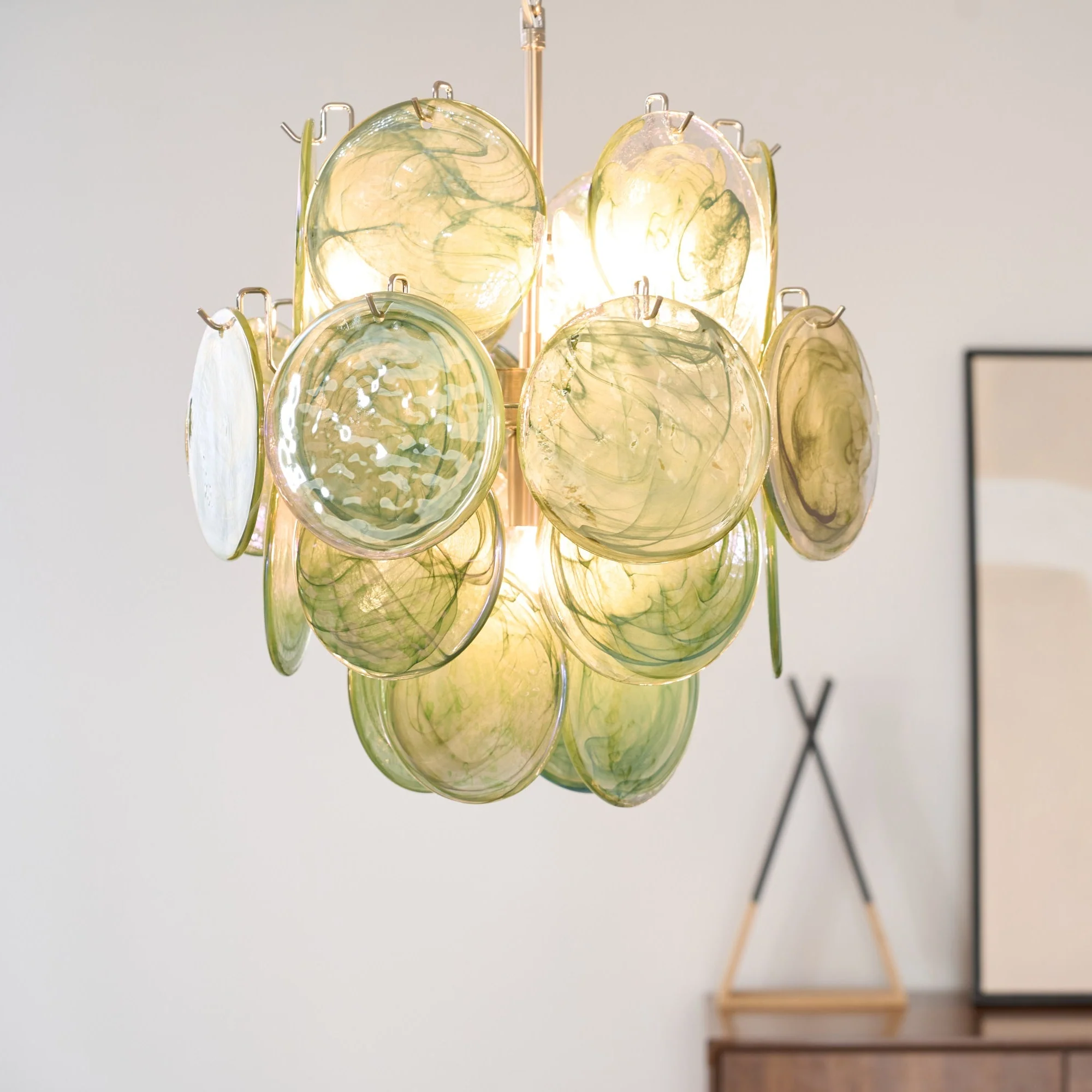 Lunaria Disc Murano Chandelier - Image 3