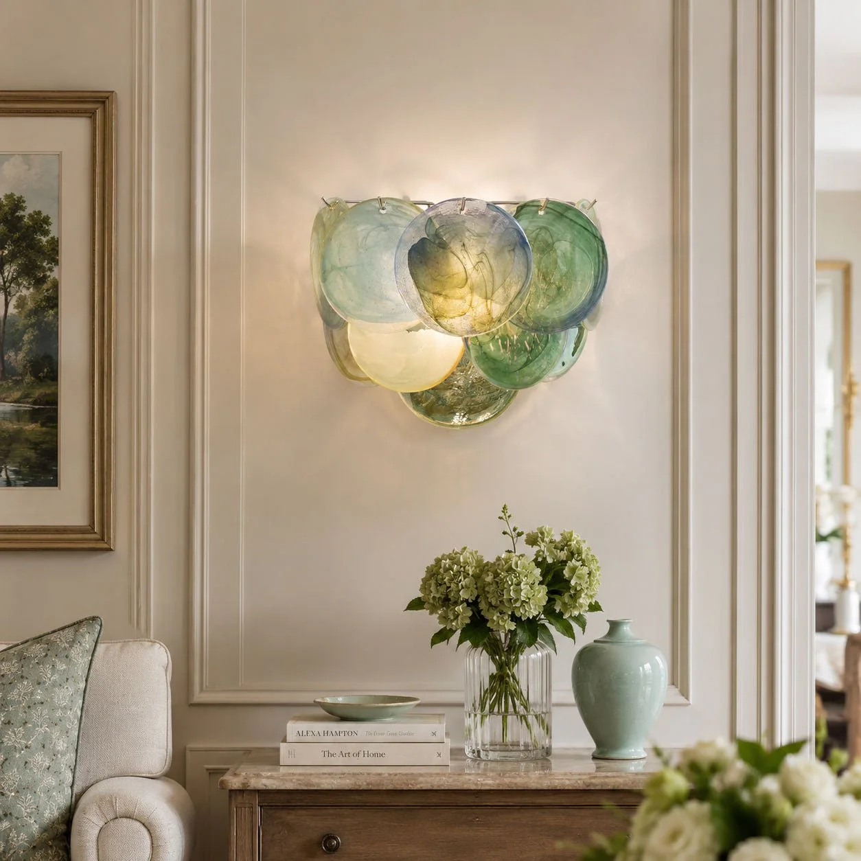 Lunaria Disc Murano Wall Lamp - Image 16