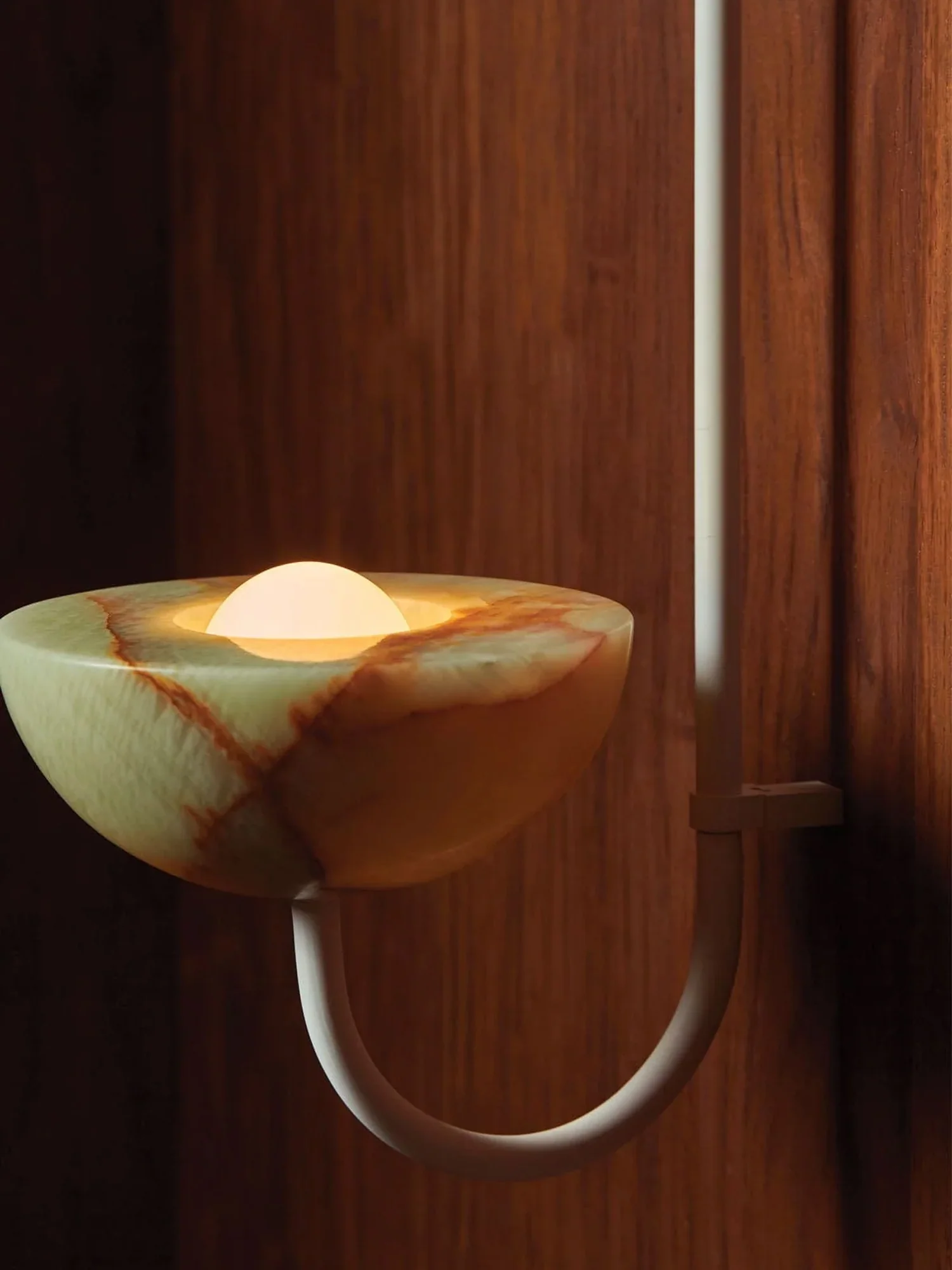 Lunaris Duo Alabaster Pendant Lamp - Image 4