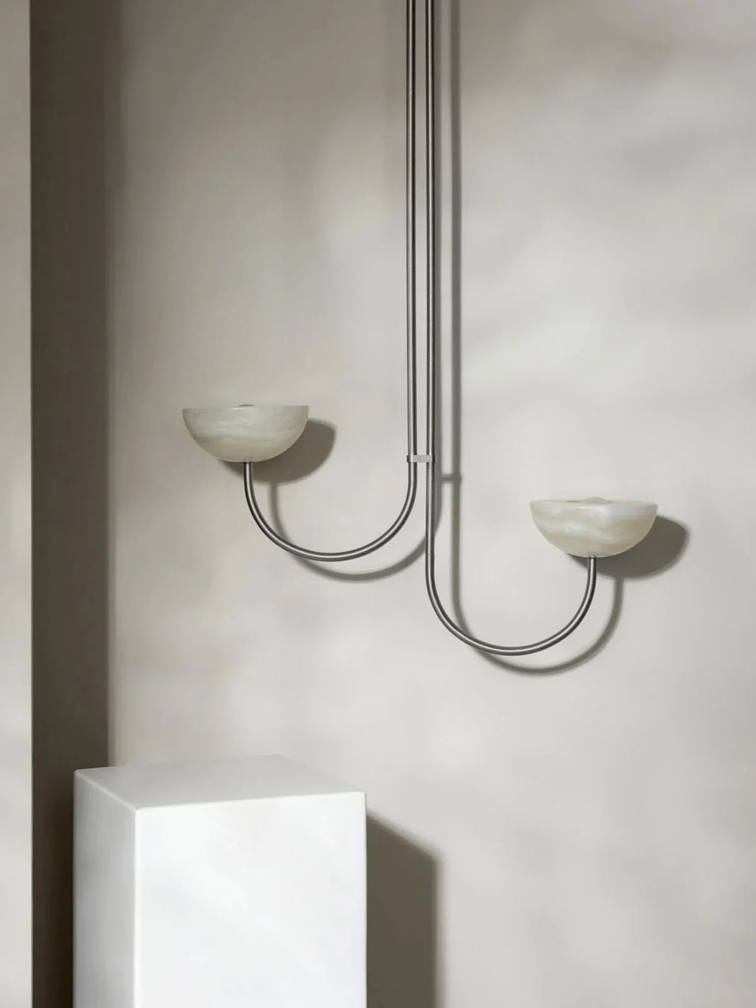 Lunaris Duo Alabaster Pendant Lamp - Image 48
