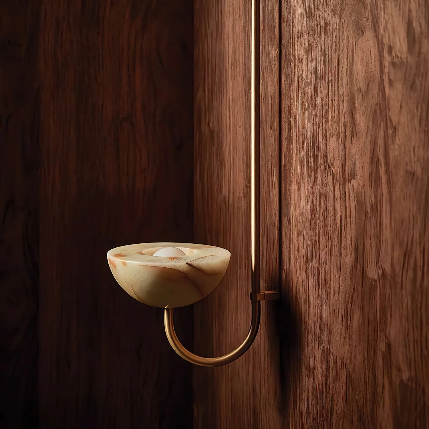 Lunaris Duo Alabaster Pendant Lamp - Image 8