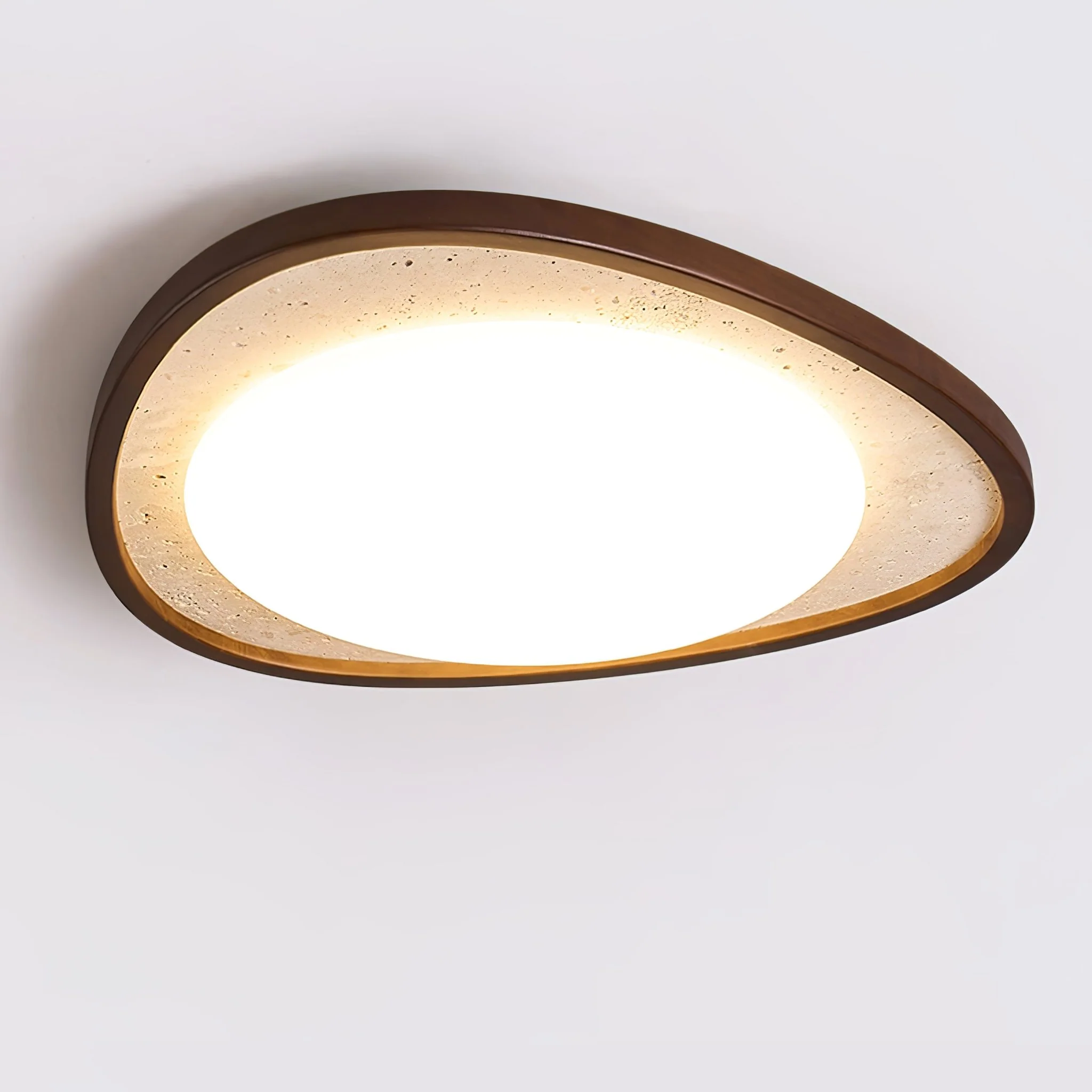 Lunaro Moonstone Travertine Ceiling Light - Image 4