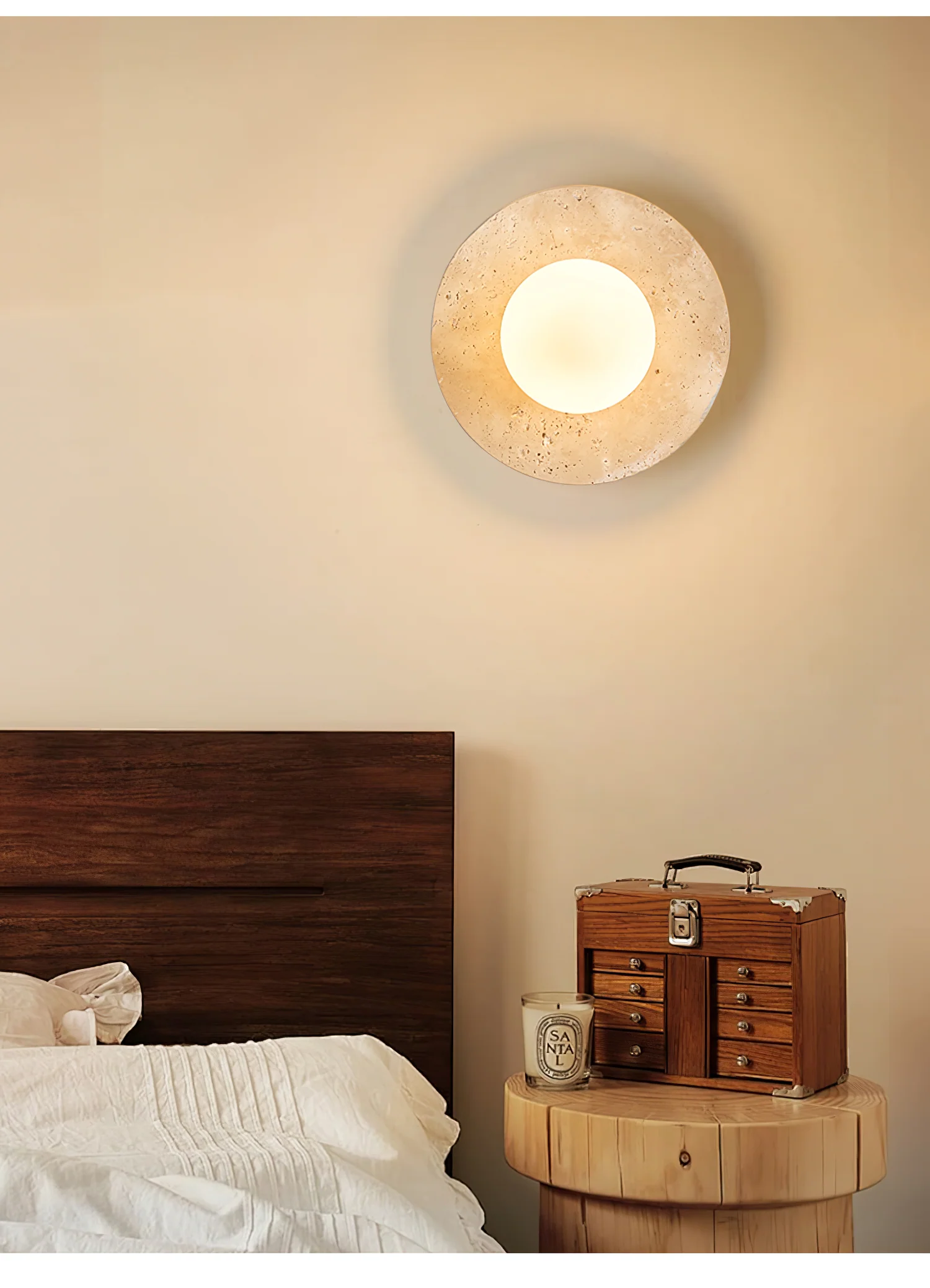 Lunaro Travertine Sconce - Image 6