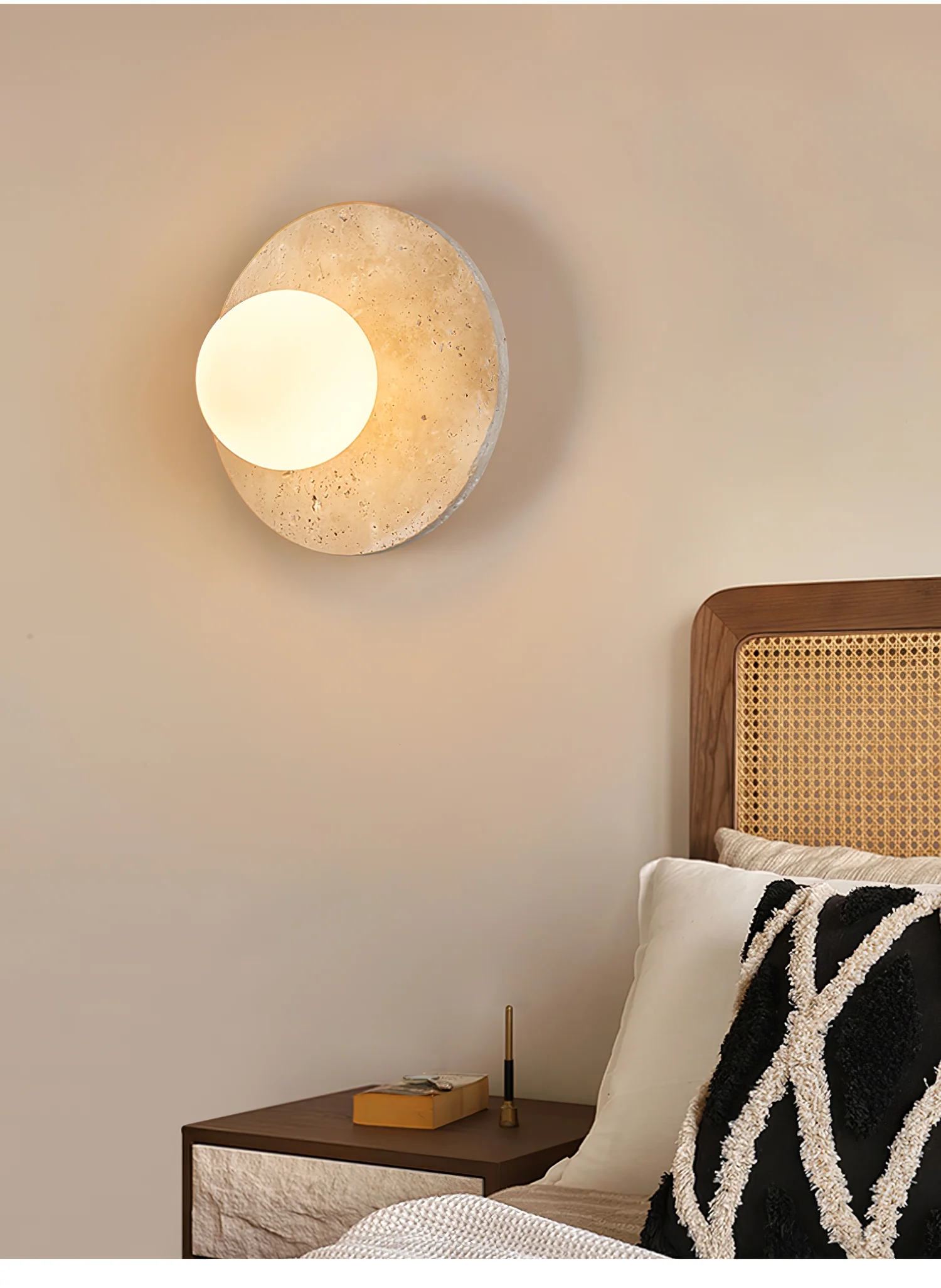 Lunaro Travertine Sconce - Image 8
