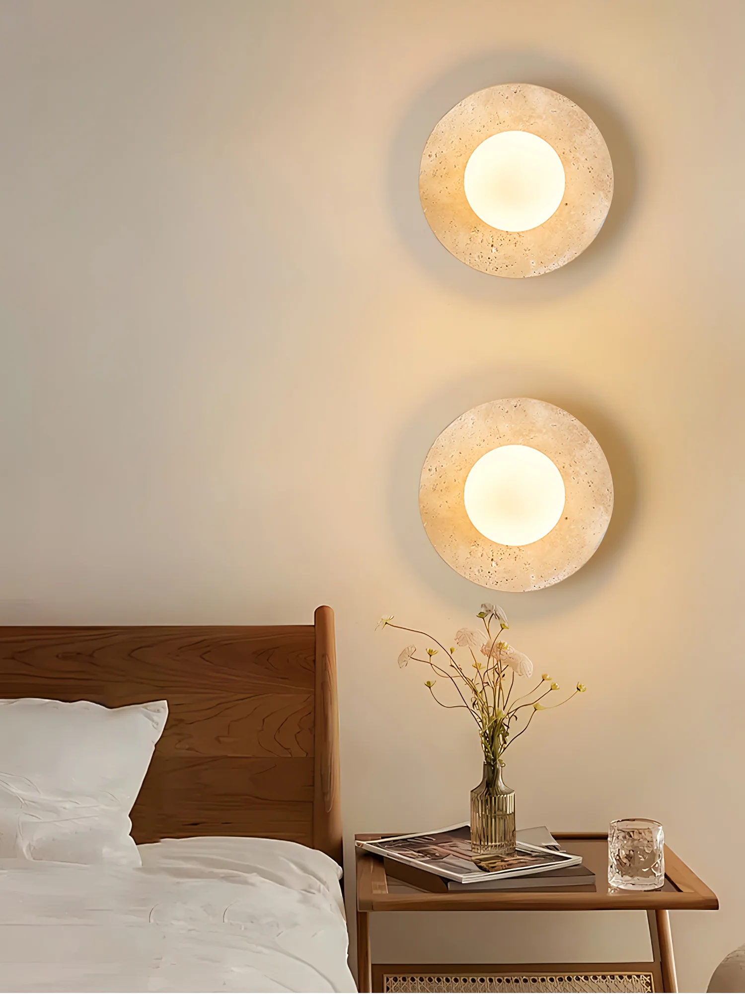Lunaro Travertine Sconce - Image 9