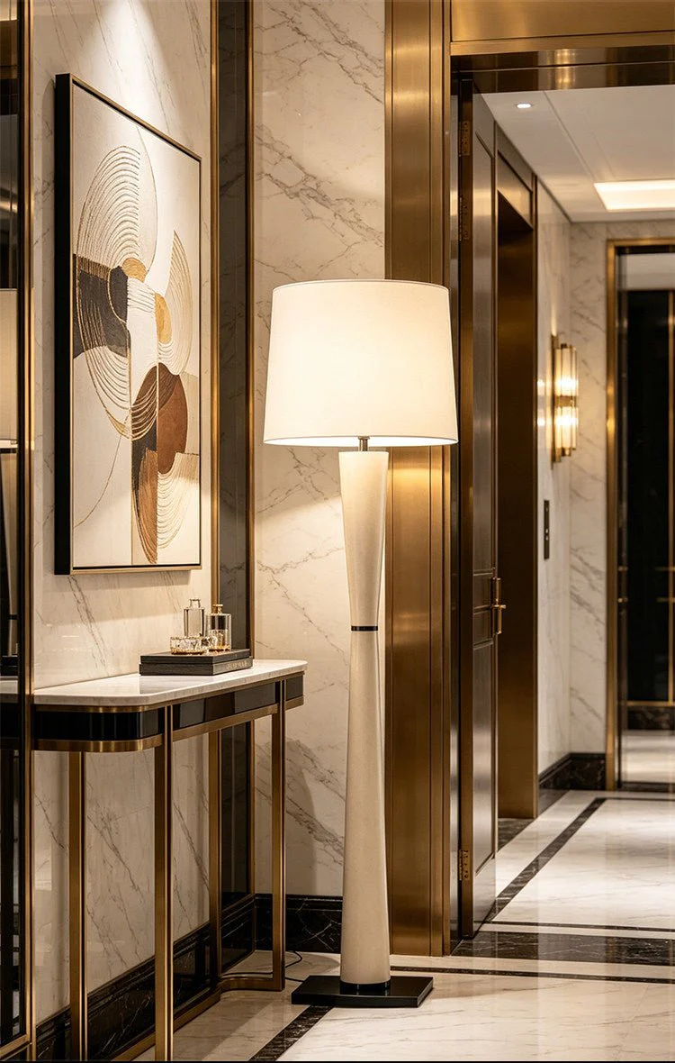 Luxe Leather Floor Lamp - Image 10