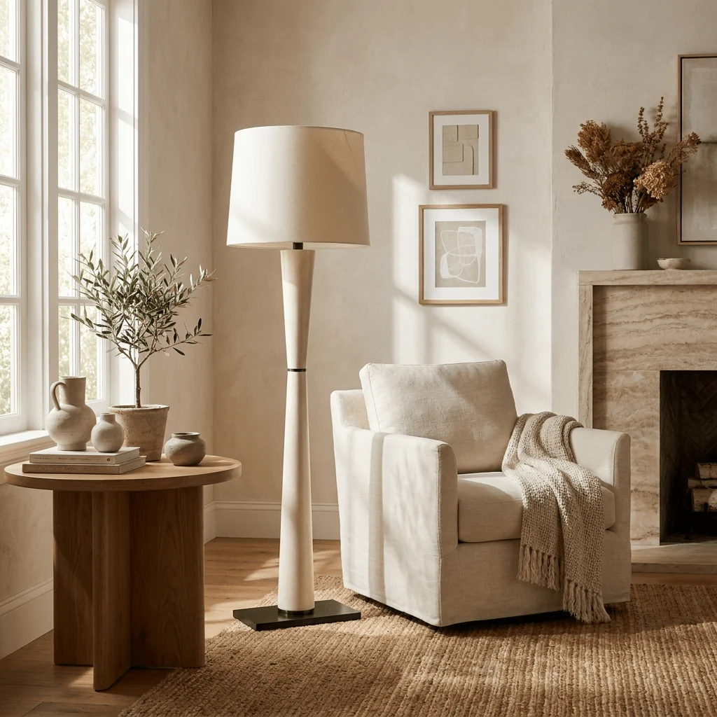 Luxe Leather Floor Lamp - Image 5