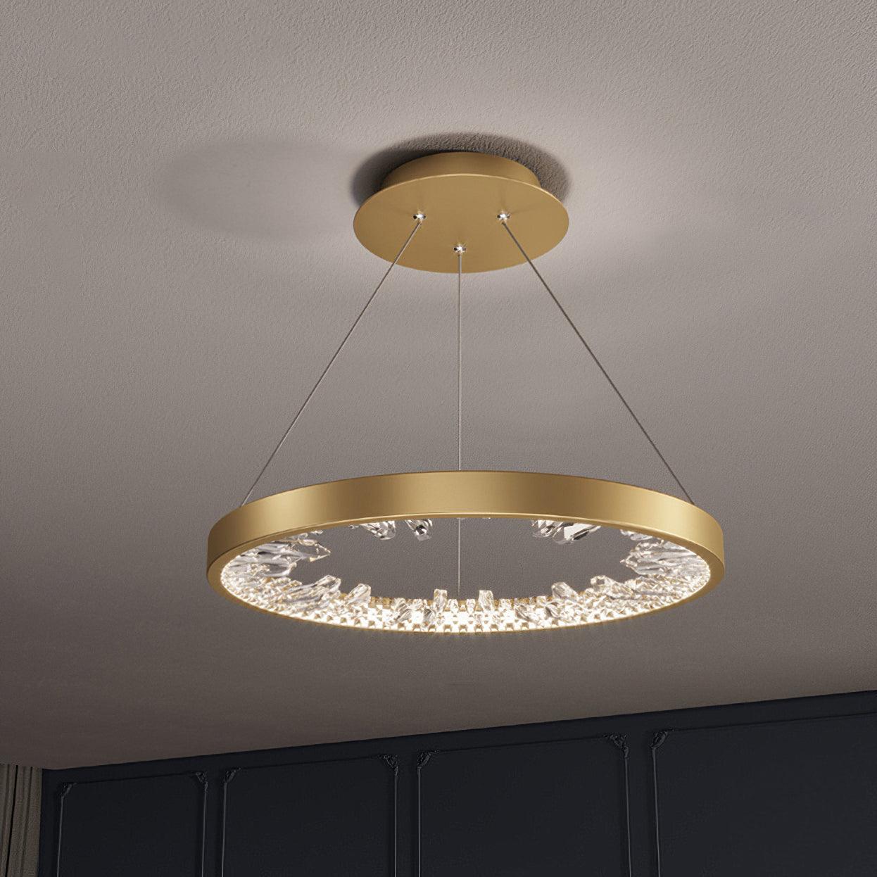 Luxury Circle Crystal Chandelier - Image 4