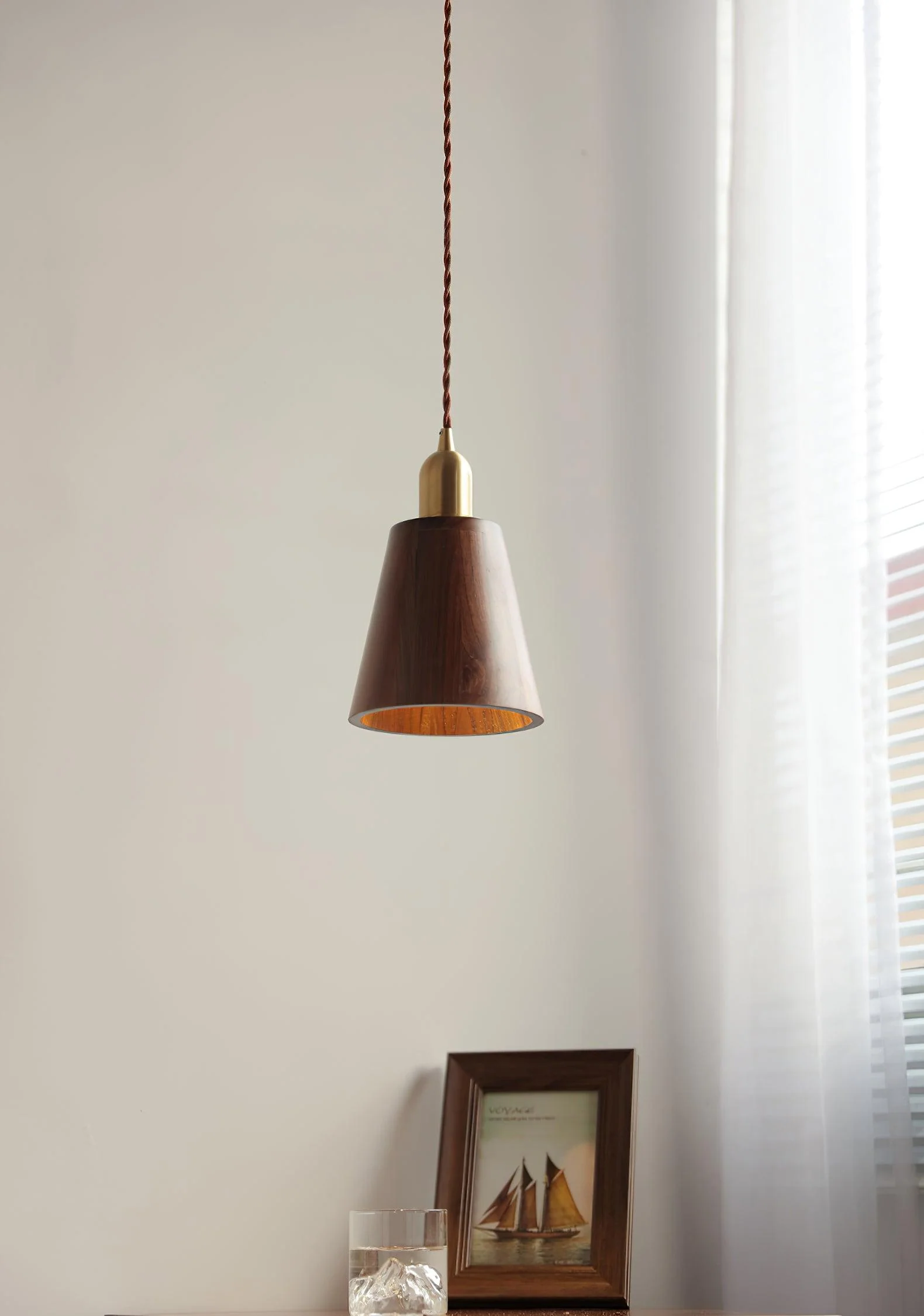 Lyfa Walnut Pendant Light - Image 12