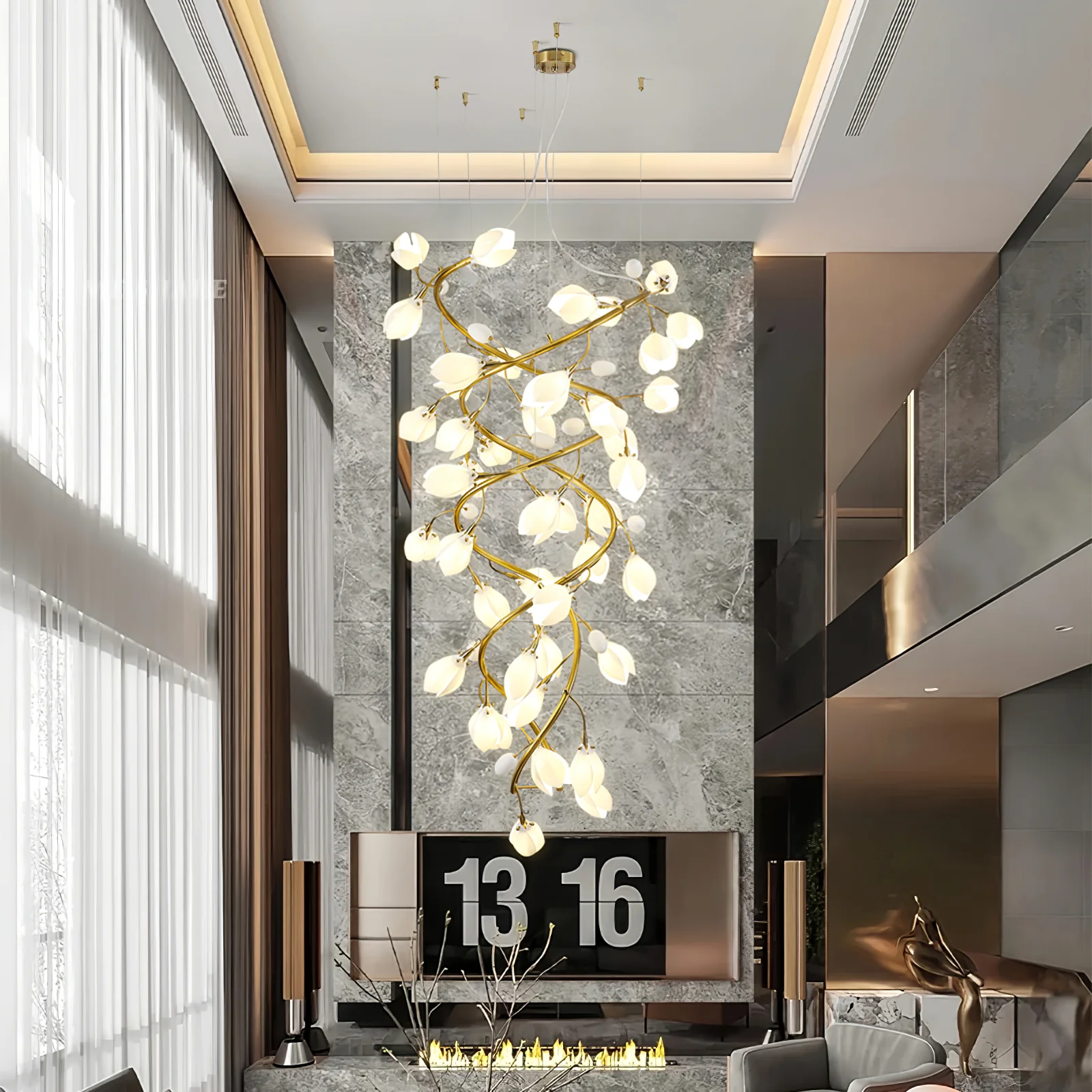 Lysandra Cascade Stairs Chandelier - Image 4