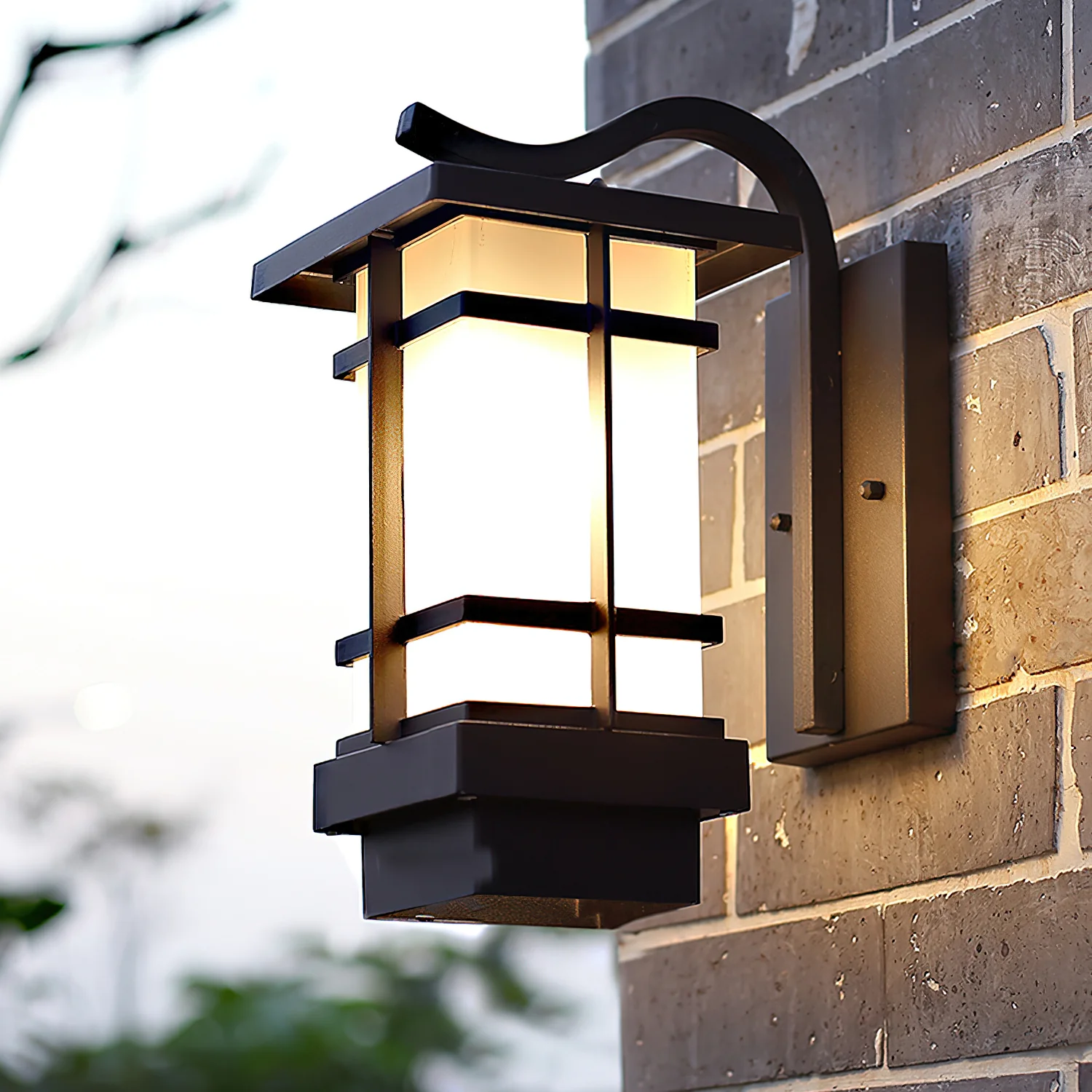 Madison Lantern Outdoor Wall Lamp - Image 5