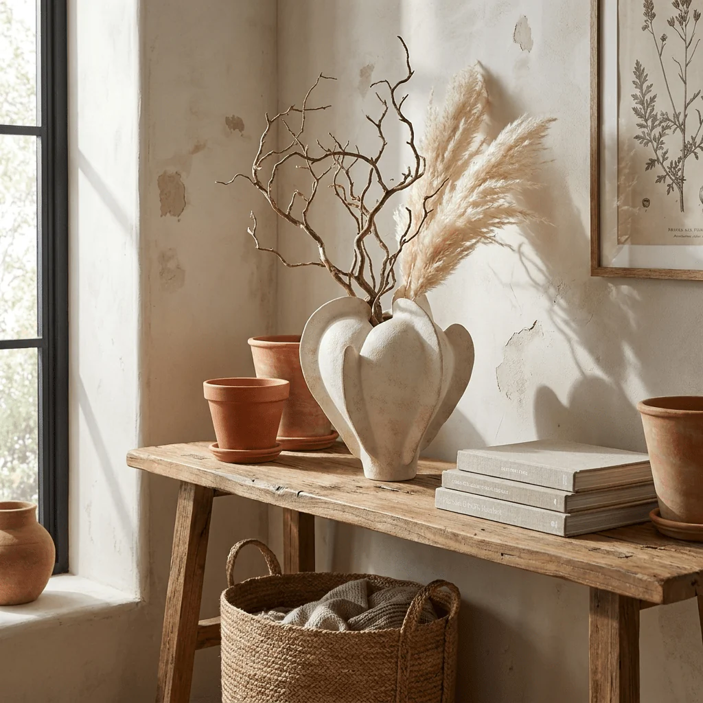 Magnolia Bloom Ceramic Sculpture Vase - Image 2