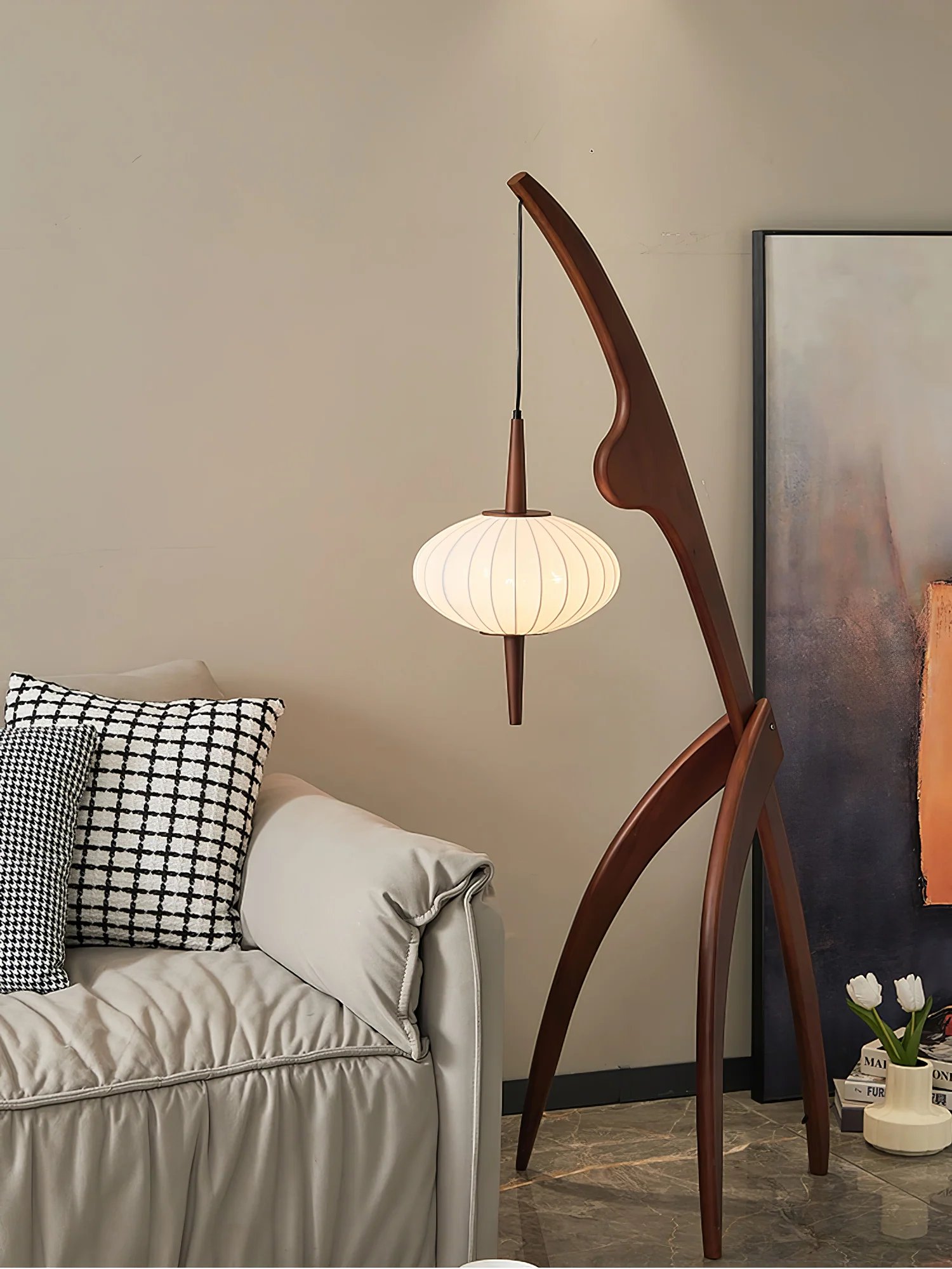 Mantis Wood Floor Lamp - Image 9