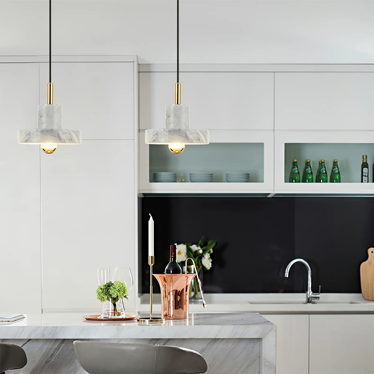 Marble Aura Pendant Lamp - Image 3