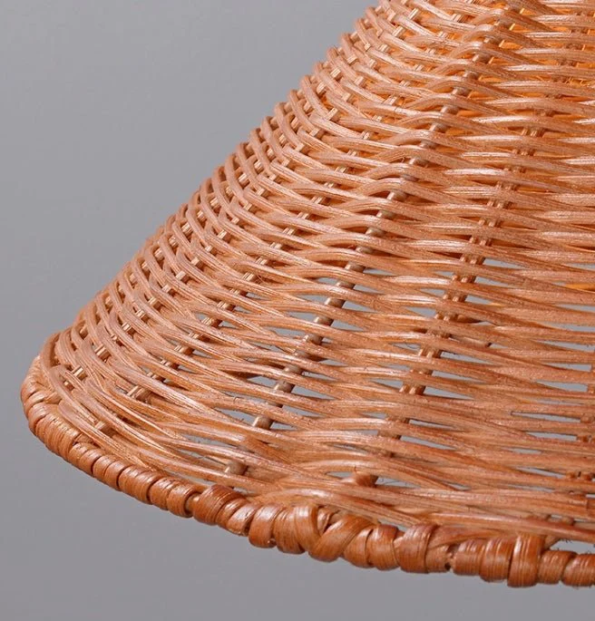 Marble Orb Rattan Table Lamp - Image 9