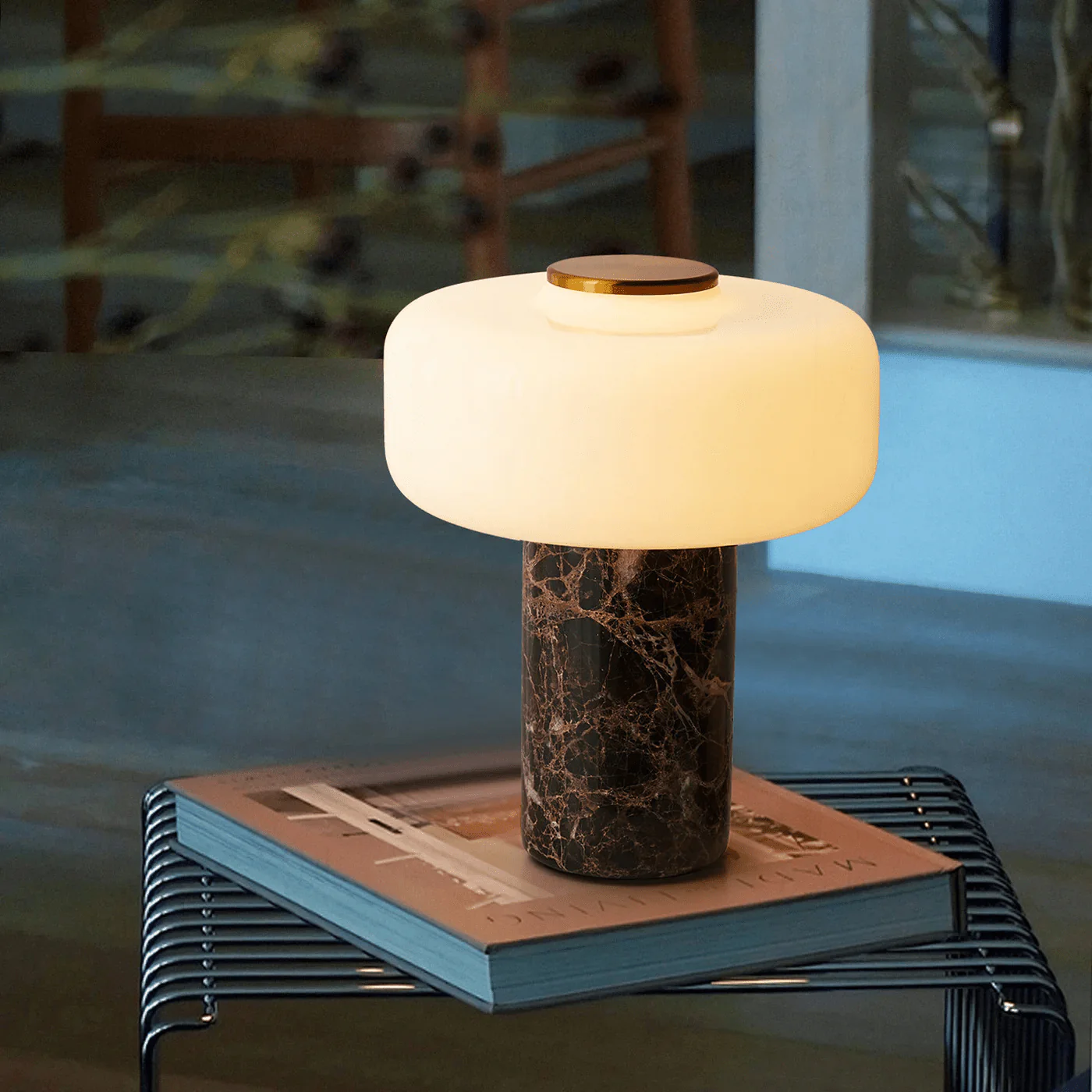Maris Rechargeable Marble Table Lamp - Image 3