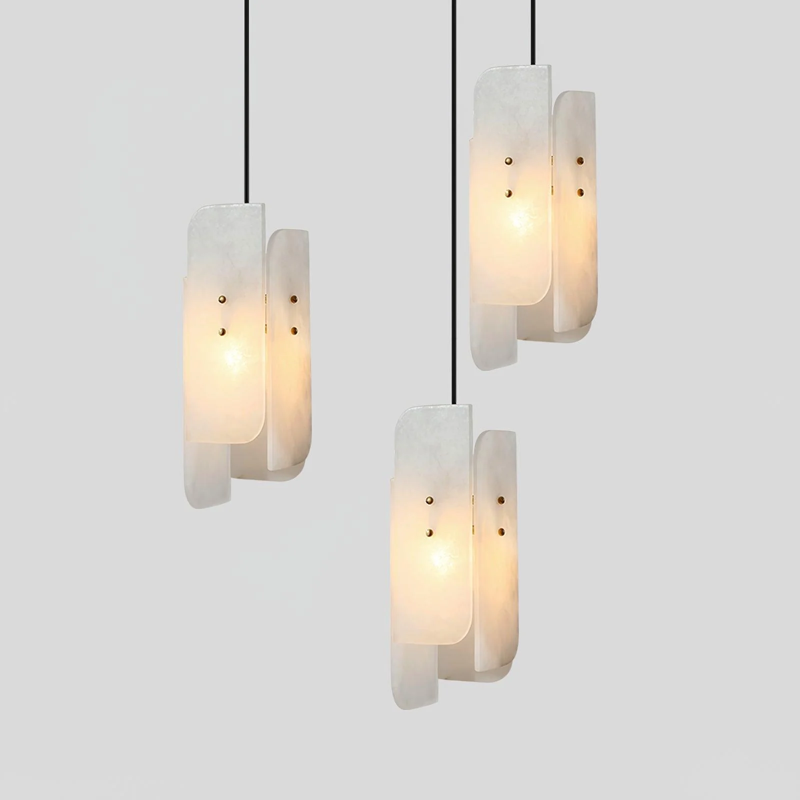 Megalith Mini Alabaster Pendant Light - Image 16