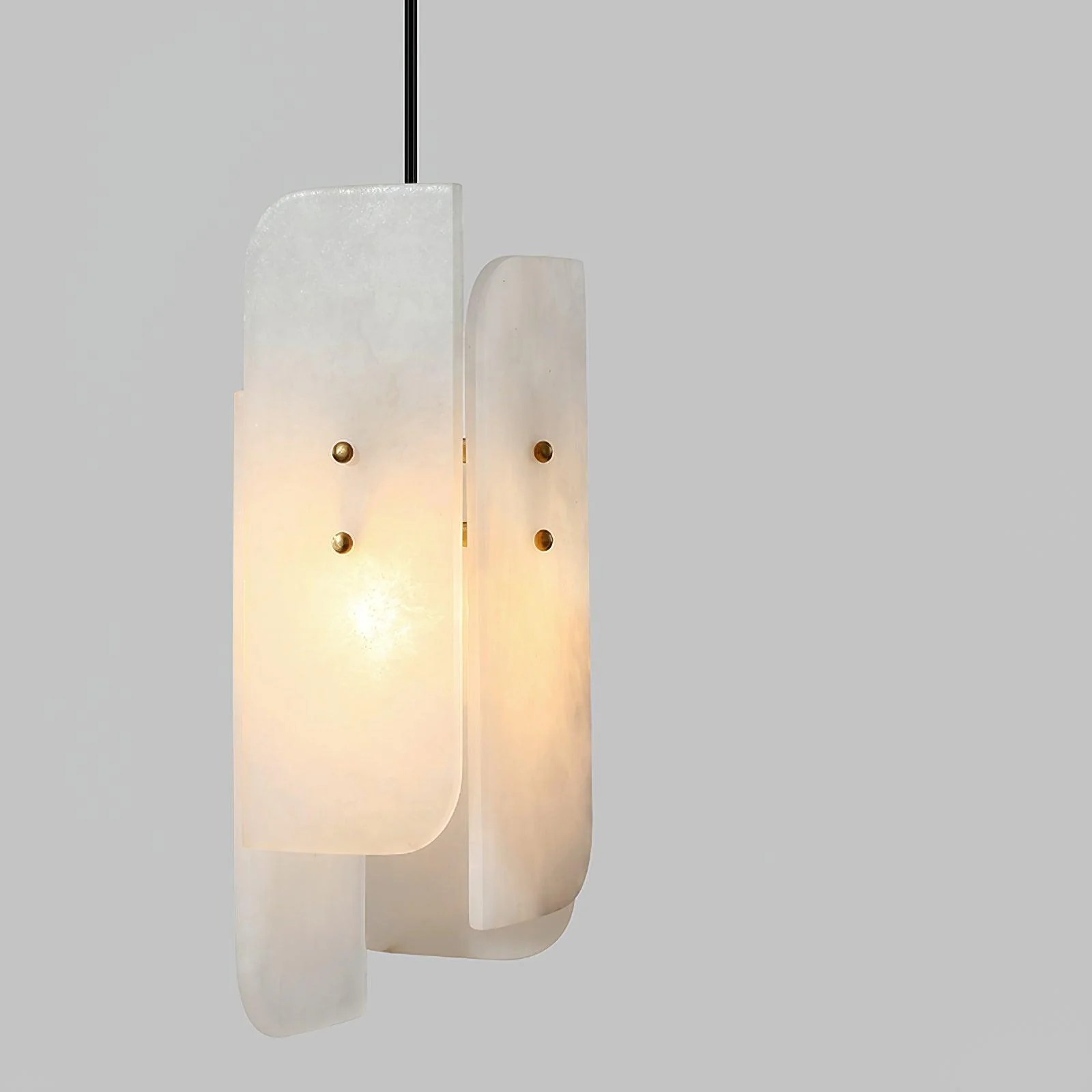 Megalith Mini Alabaster Pendant Light - Image 17