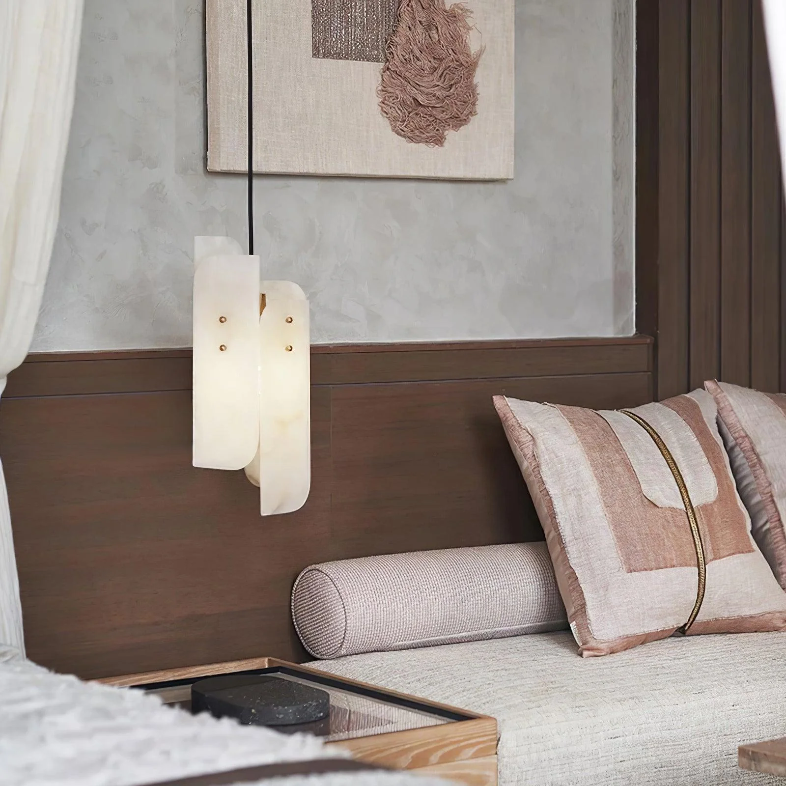 Megalith Mini Alabaster Pendant Light - Image 5