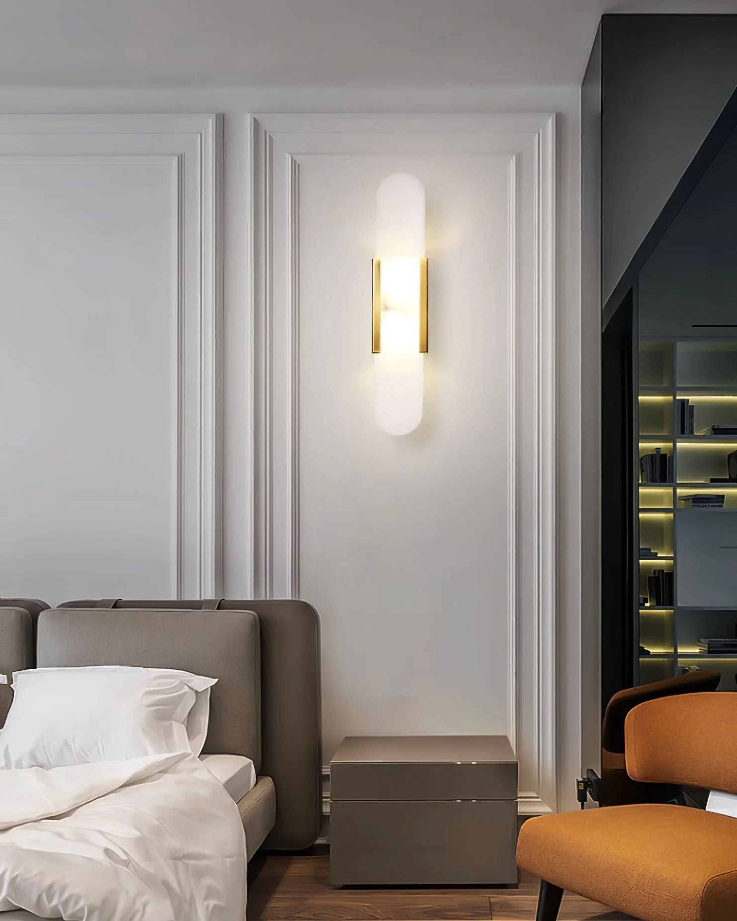 Melange Elongated Alabaster Wall Lamp - Image 20