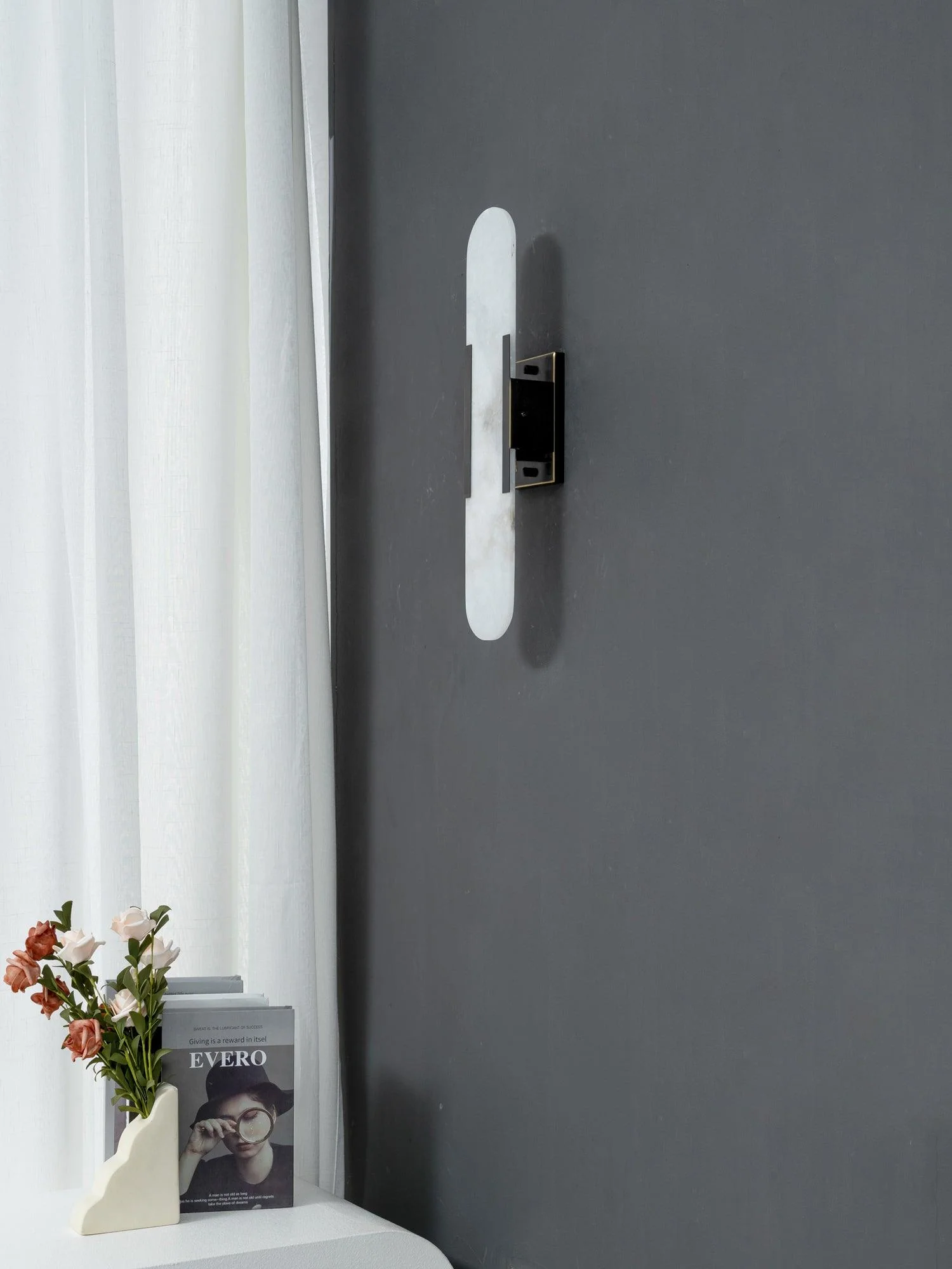 Melange Elongated Alabaster Wall Lamp - Image 42