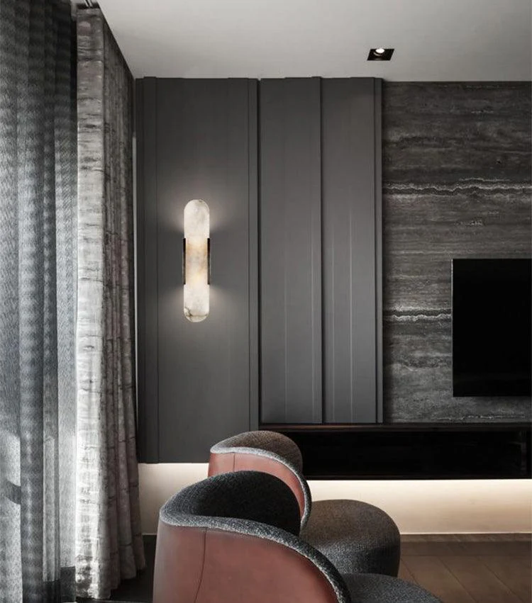 Melange Elongated Alabaster Wall Lamp - Image 49