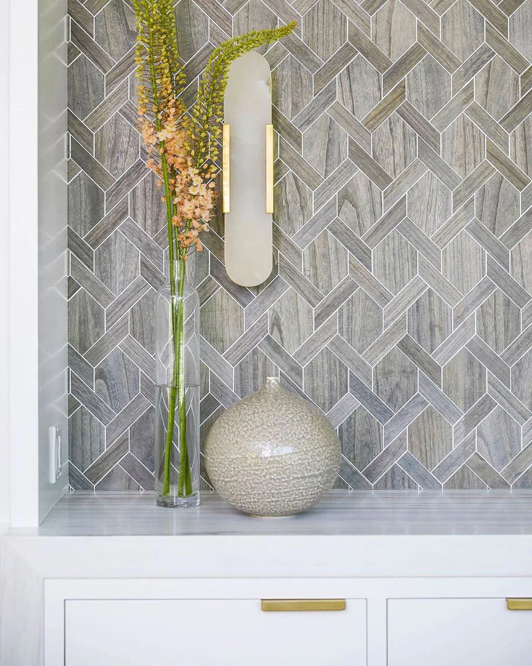 Melange Elongated Alabaster Wall Lamp - Image 76