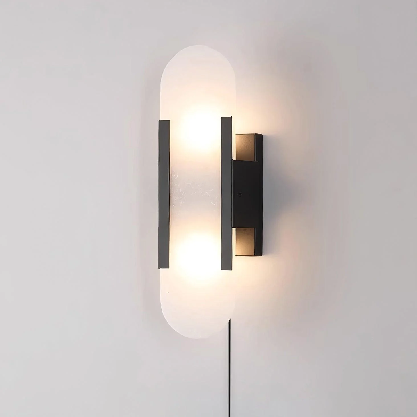 Melange Elongated Alabaster Plug-in Sconce - Image 13