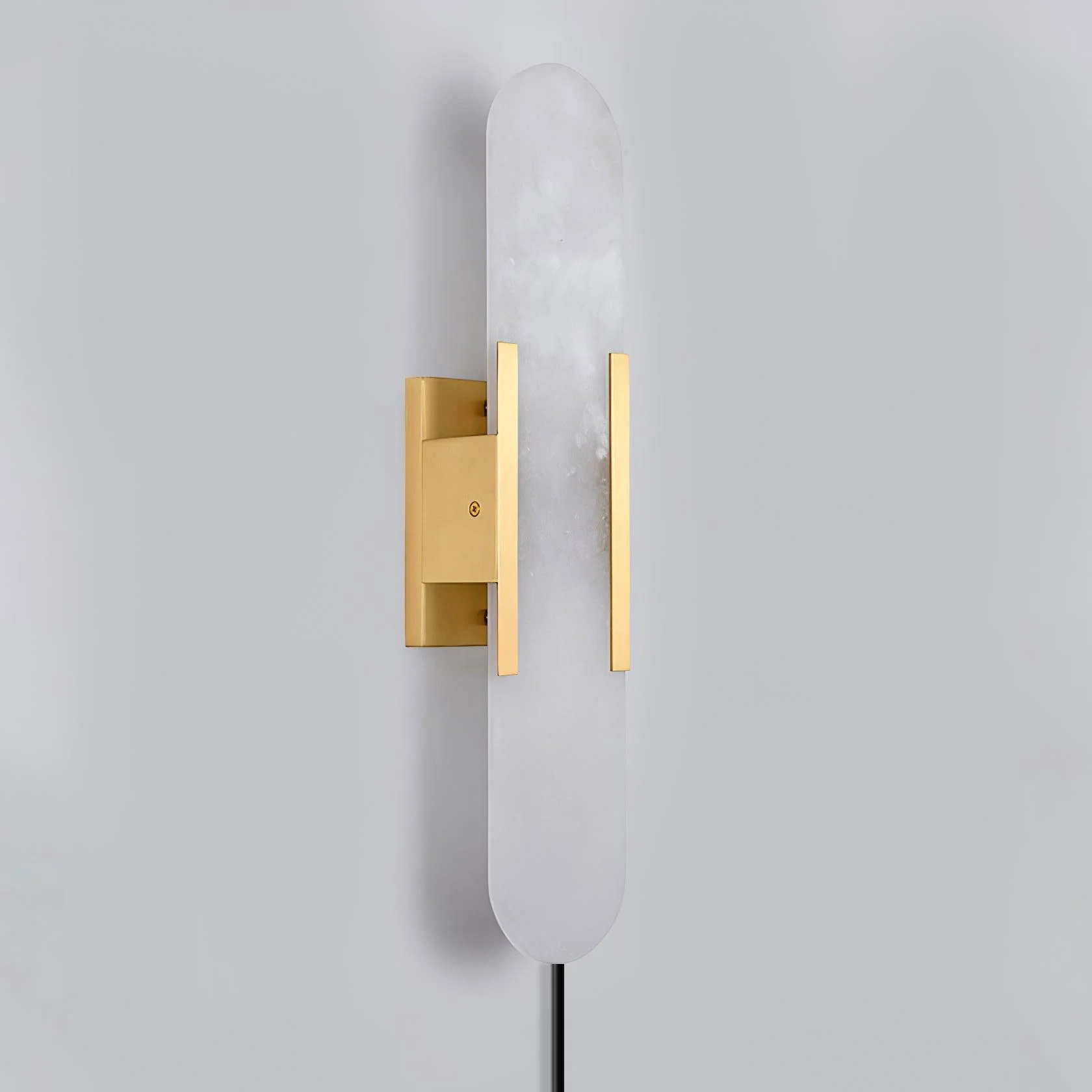 Melange Elongated Alabaster Plug-in Sconce - Image 24