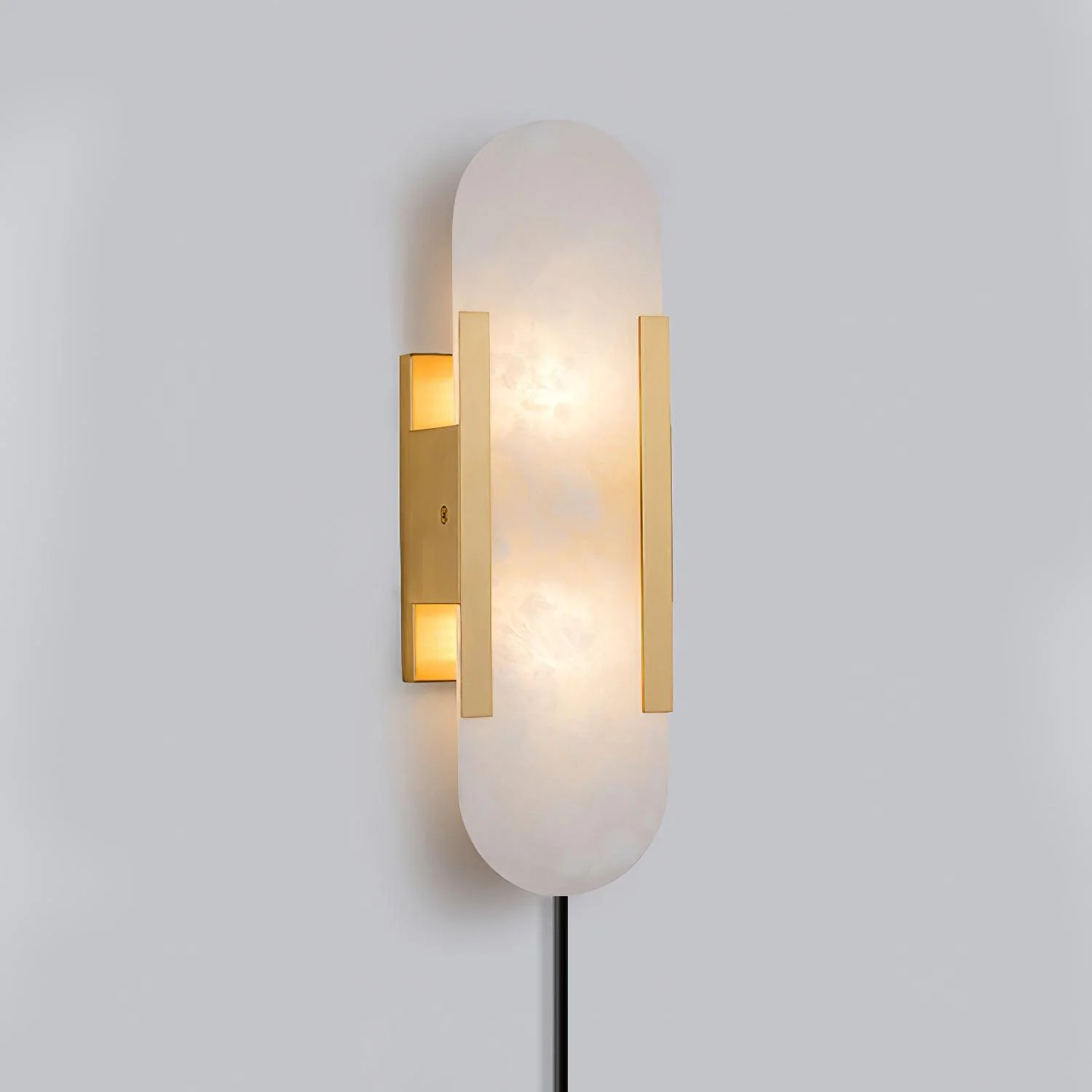 Melange Elongated Alabaster Plug-in Sconce - Image 28