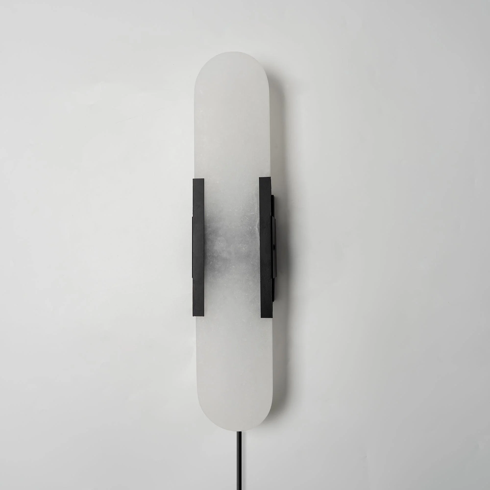 Melange Elongated Alabaster Plug-in Sconce - Image 43