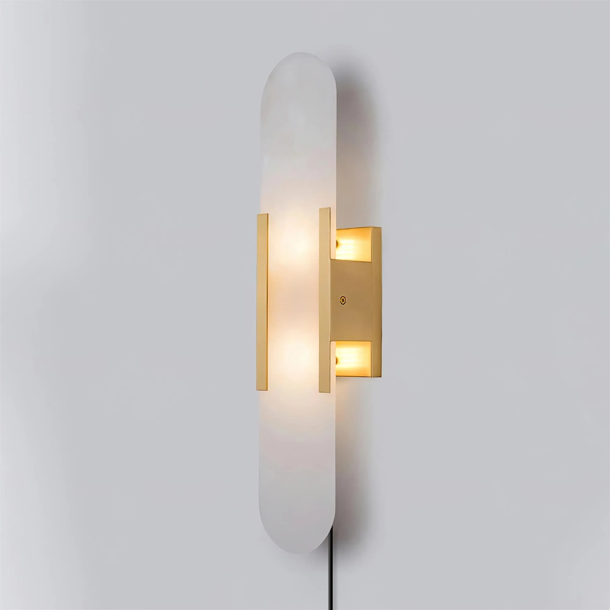 Melange Elongated Alabaster Plug-in Sconce - Image 54
