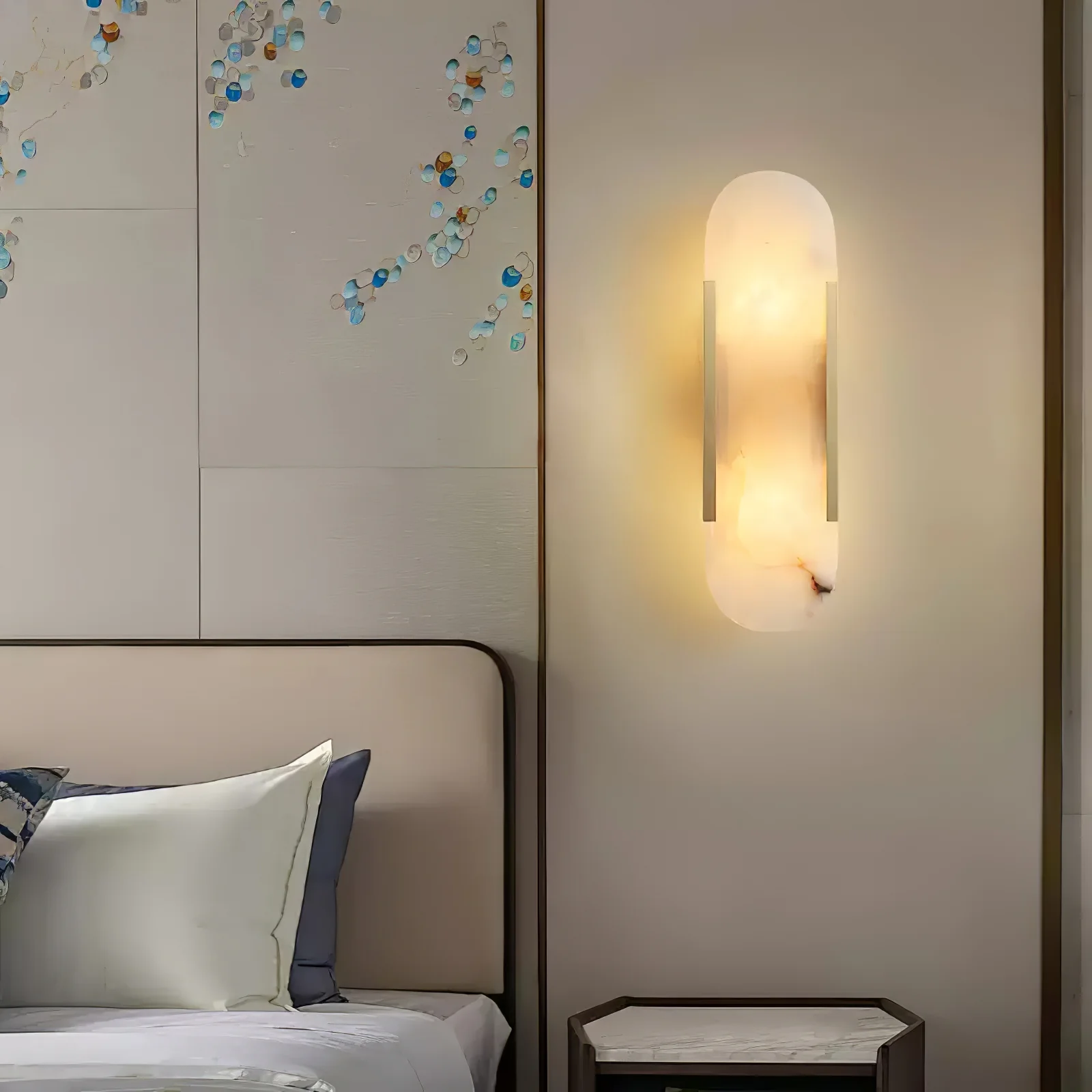 Melange Elongated Alabaster Wall Lamp - Image 15