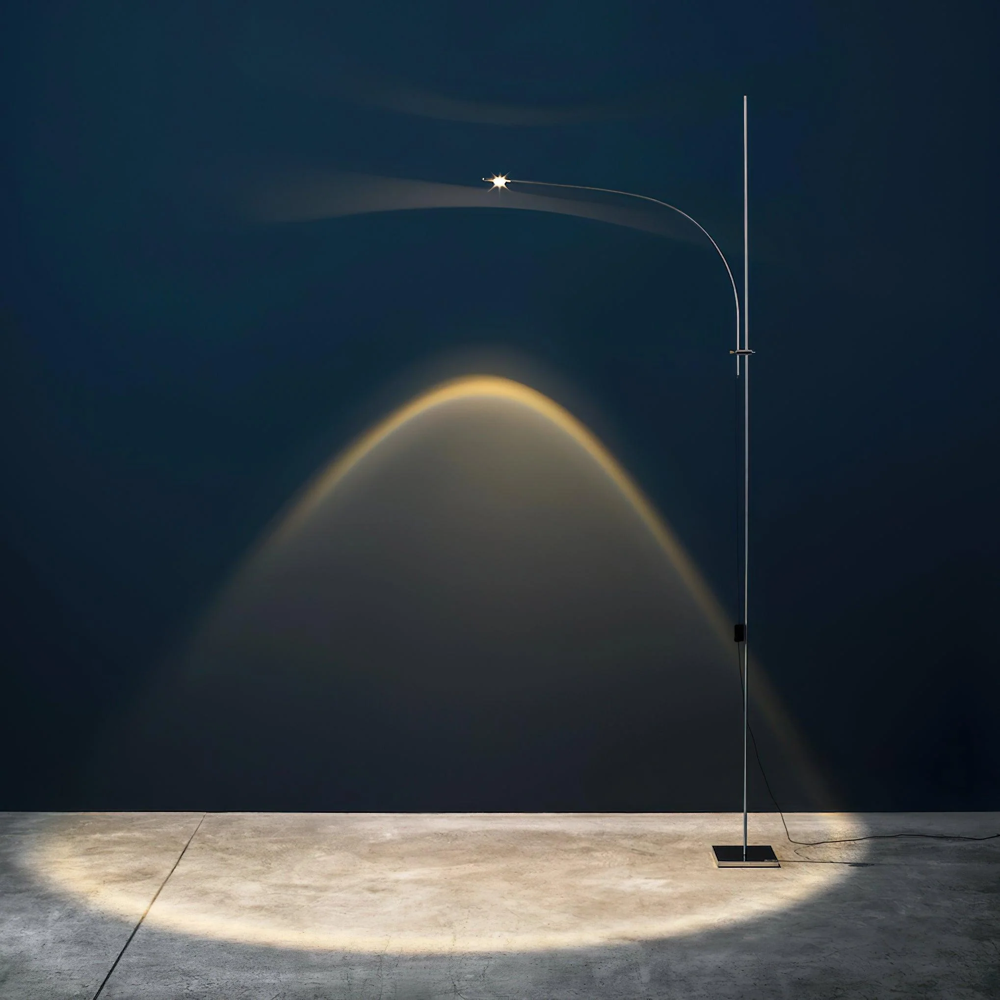 Metal Body Graceful Floor Lamp - Image 3
