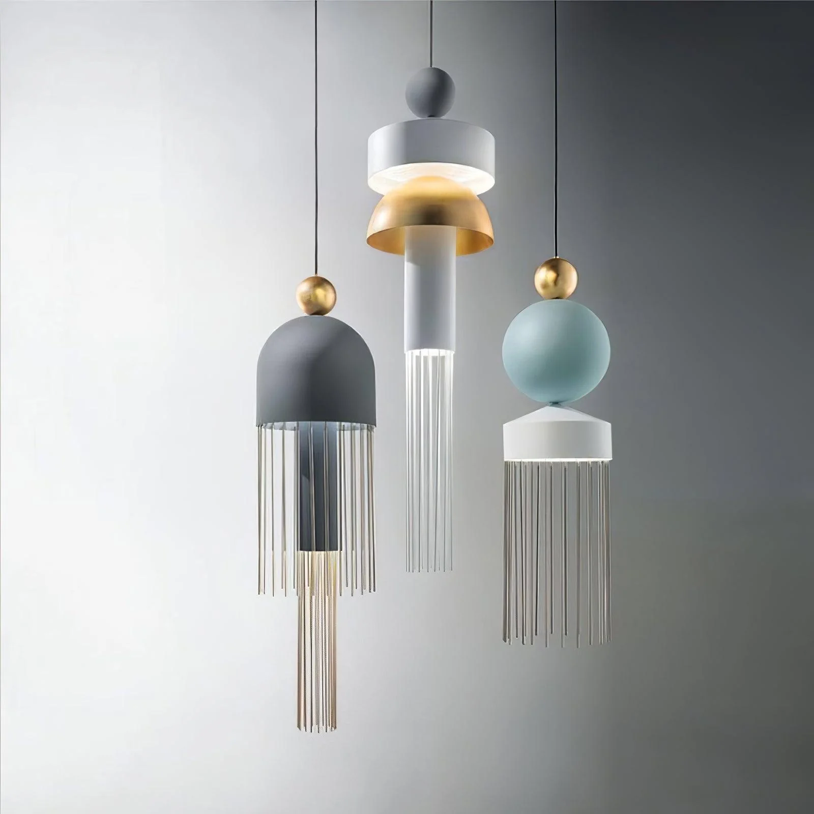 Metal Glass Pendant Light - Image 10