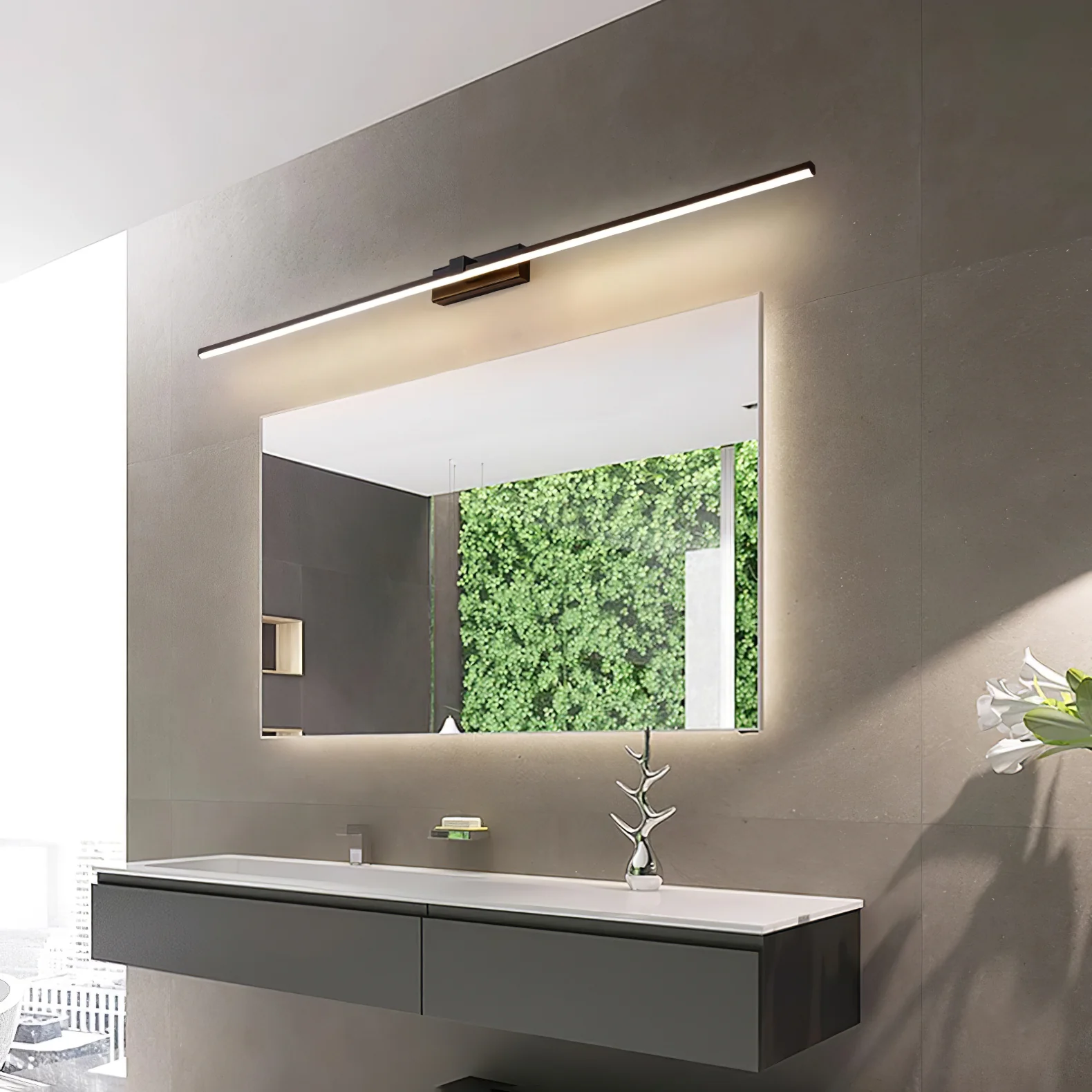 Metal Linear Mirror Wall Light - Image 24