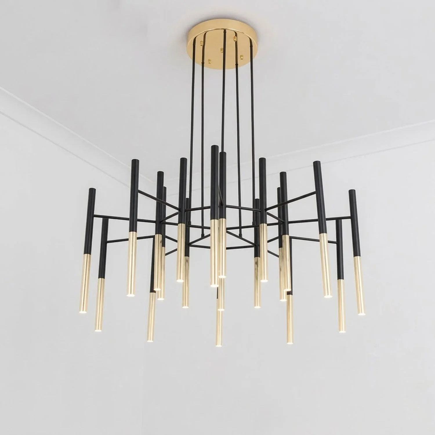 Metal Tubular Chandelier - Image 15