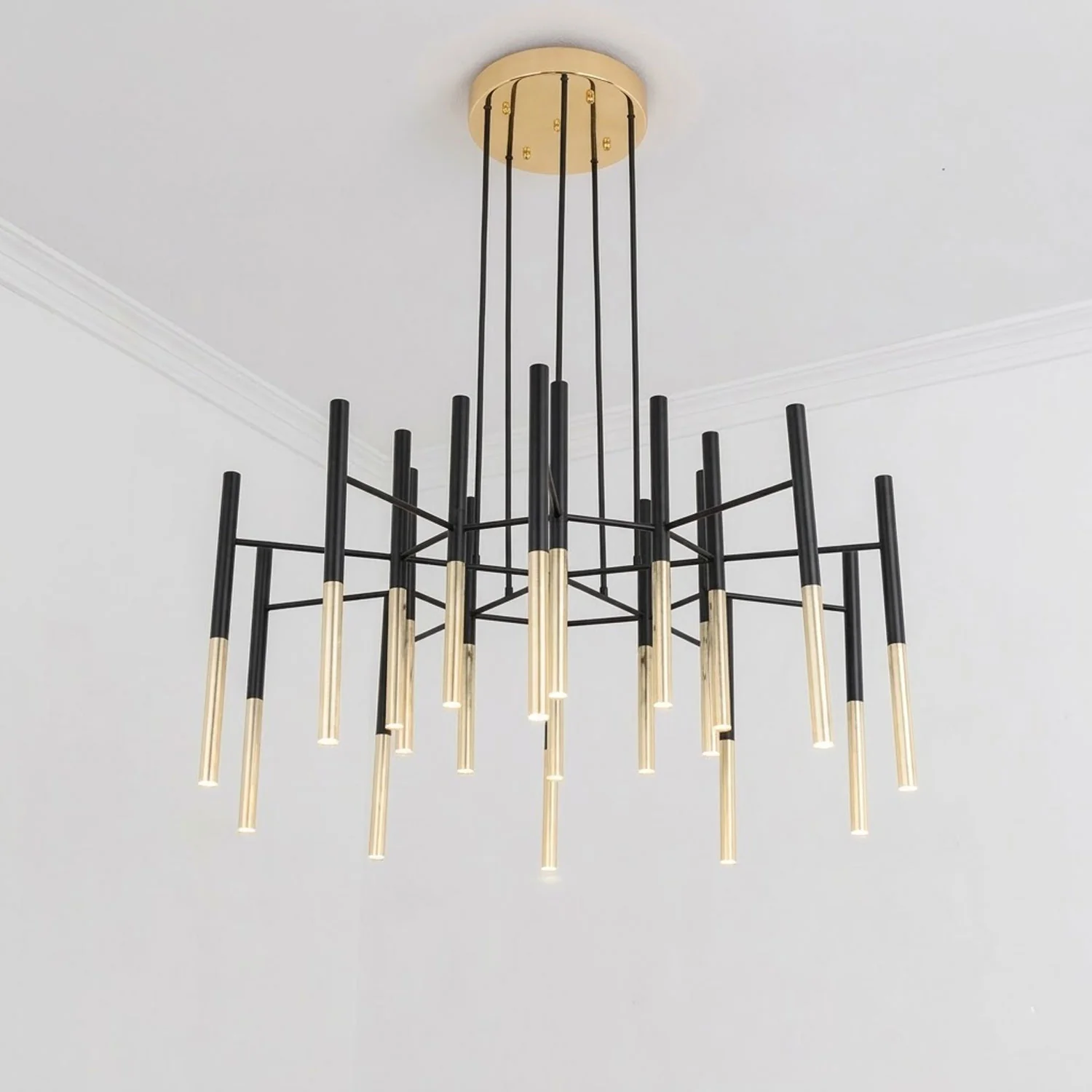 Metal Tubular Chandelier - Image 16