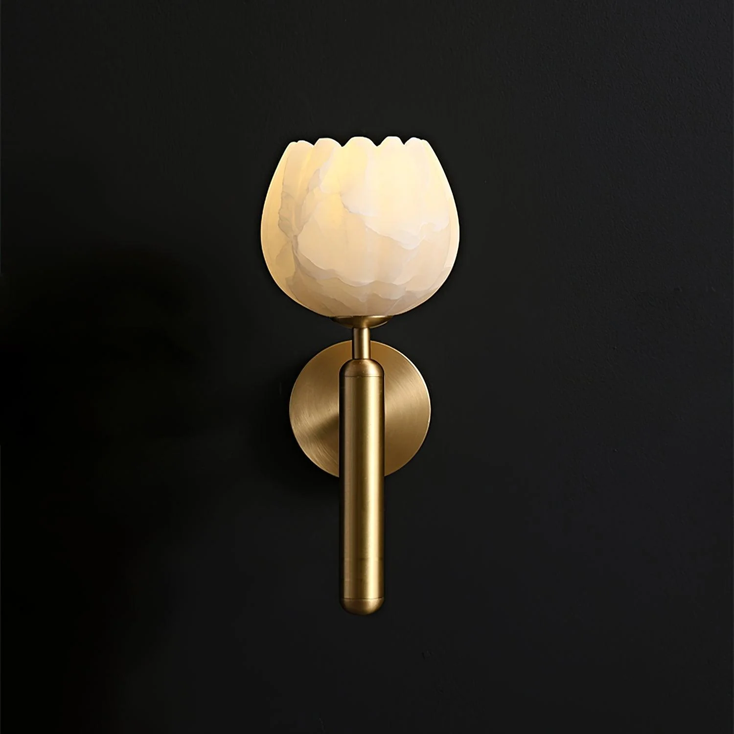 Mian Alabaster Plug-in Wall Lamp - Image 11