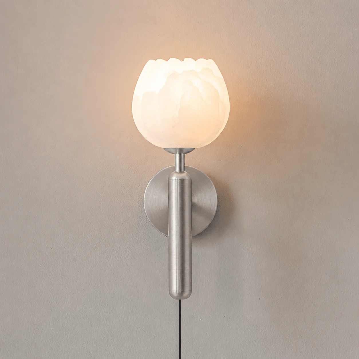 Mian Alabaster Plug-in Wall Lamp - Image 13
