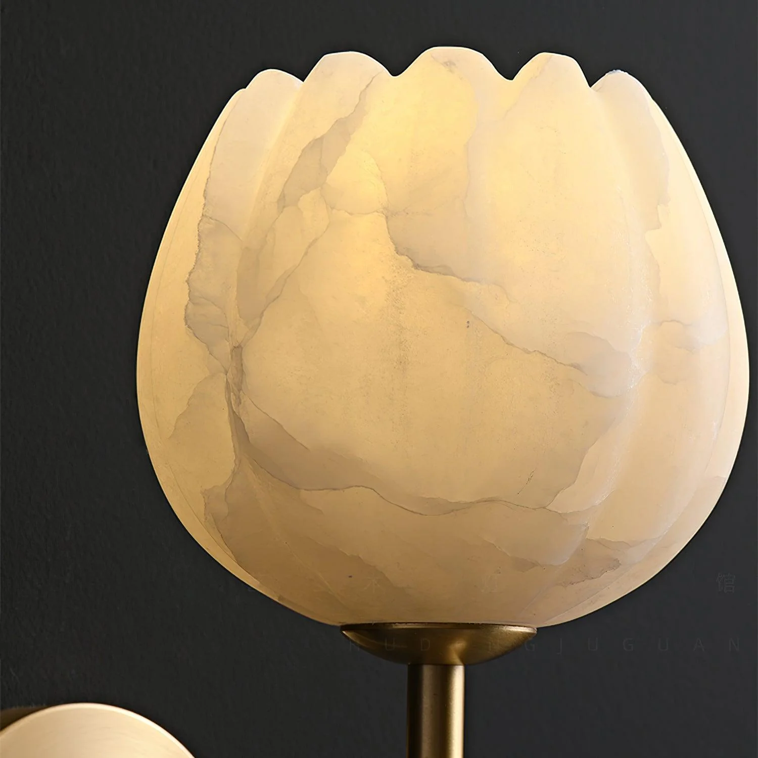 Mian Alabaster Plug-in Wall Lamp - Image 6