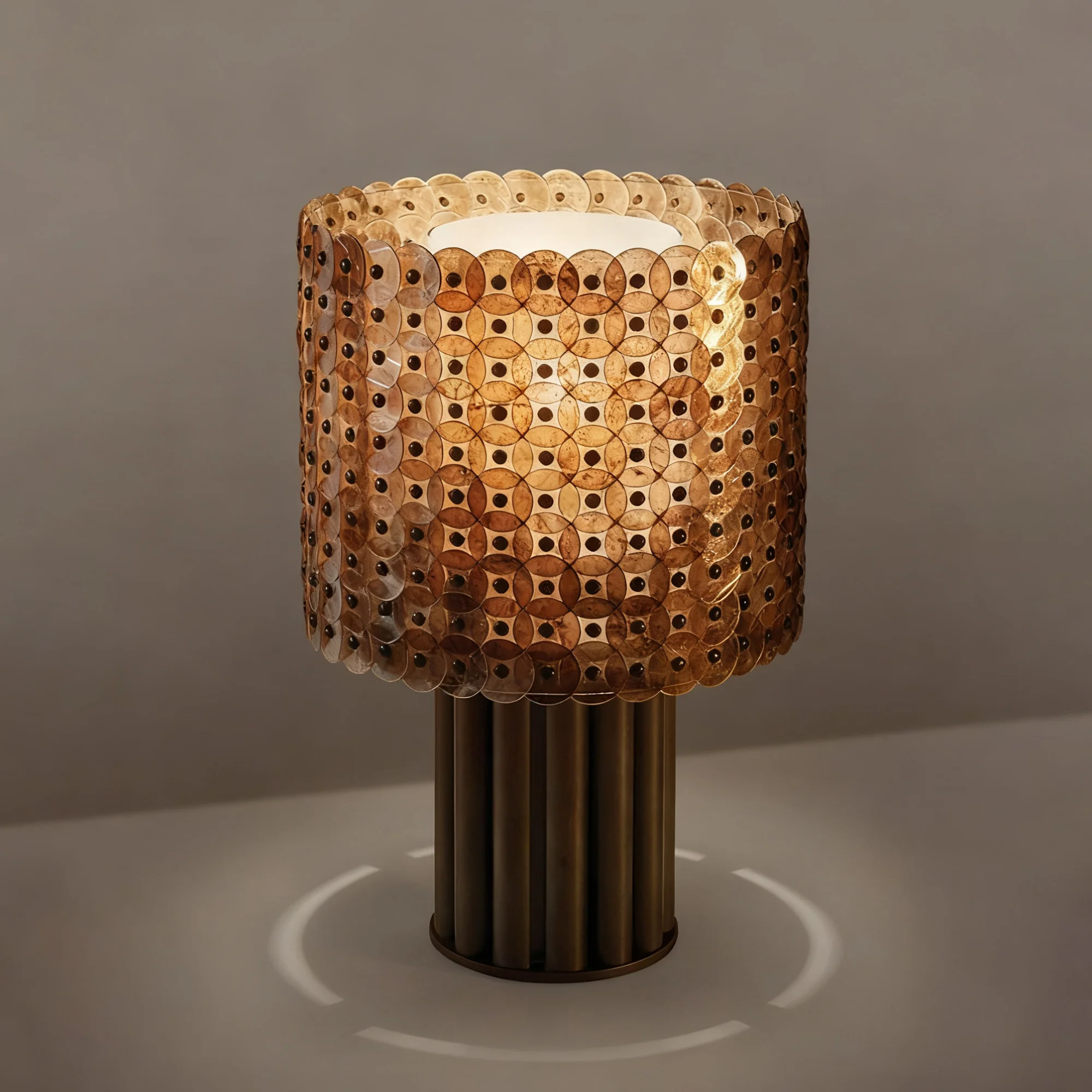 Mica Disc Lattice Table Lamp - Image 6