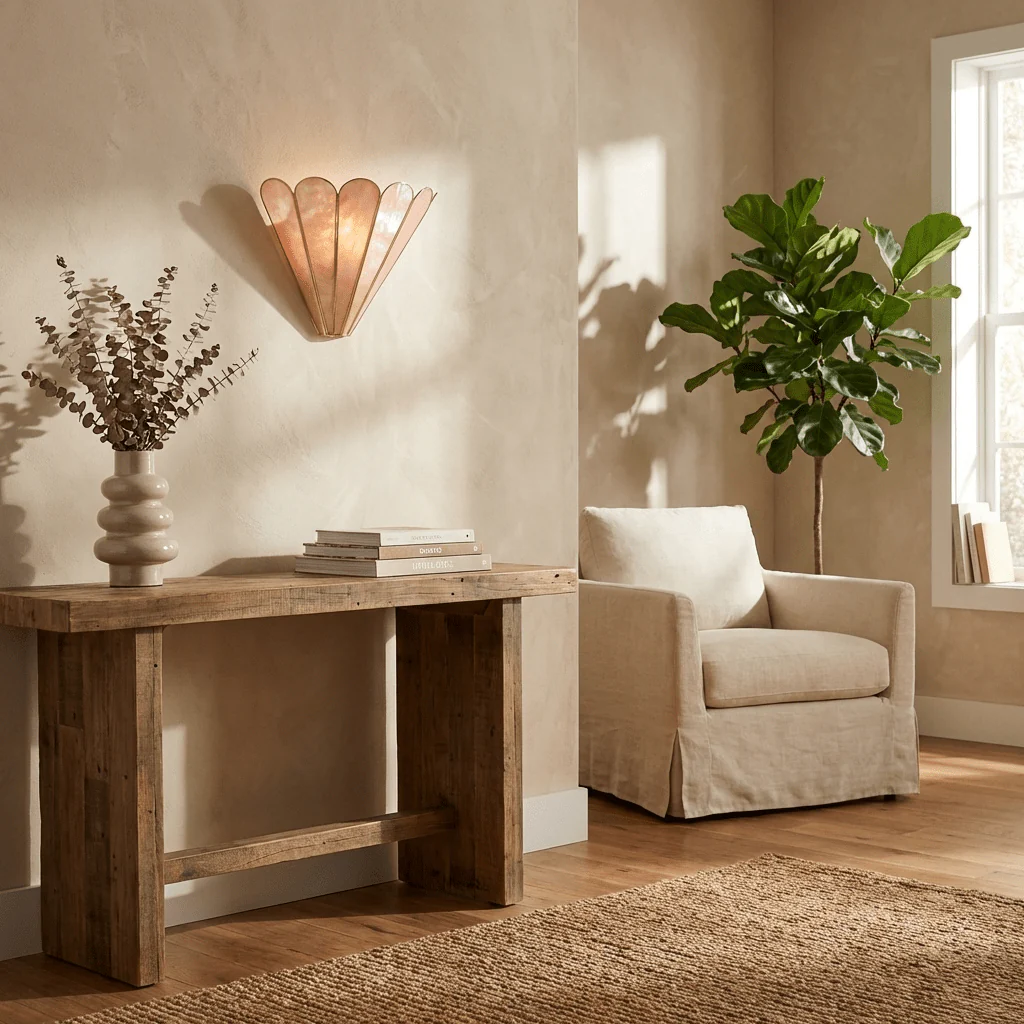 Mica Shell Petal Wall Lamp - Image 5