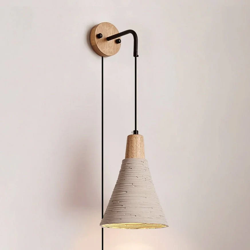 Microcement Plug-in Wall Lamp - Image 12
